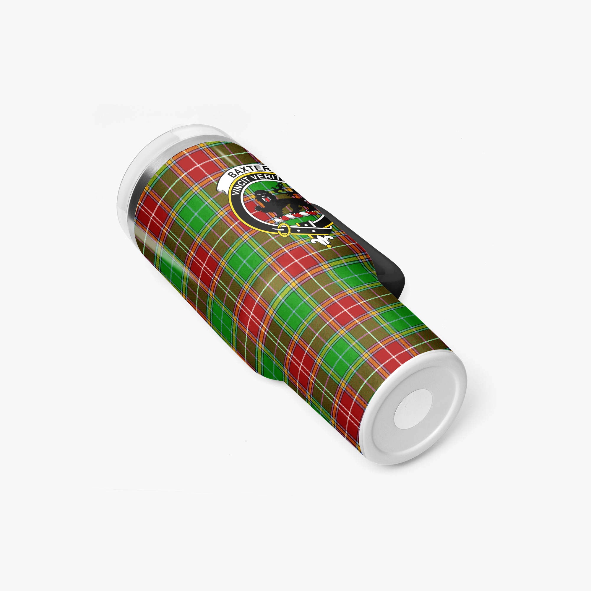 Baxter Modern Tartan Crest 40 oz Insulated Tumbler with Handle