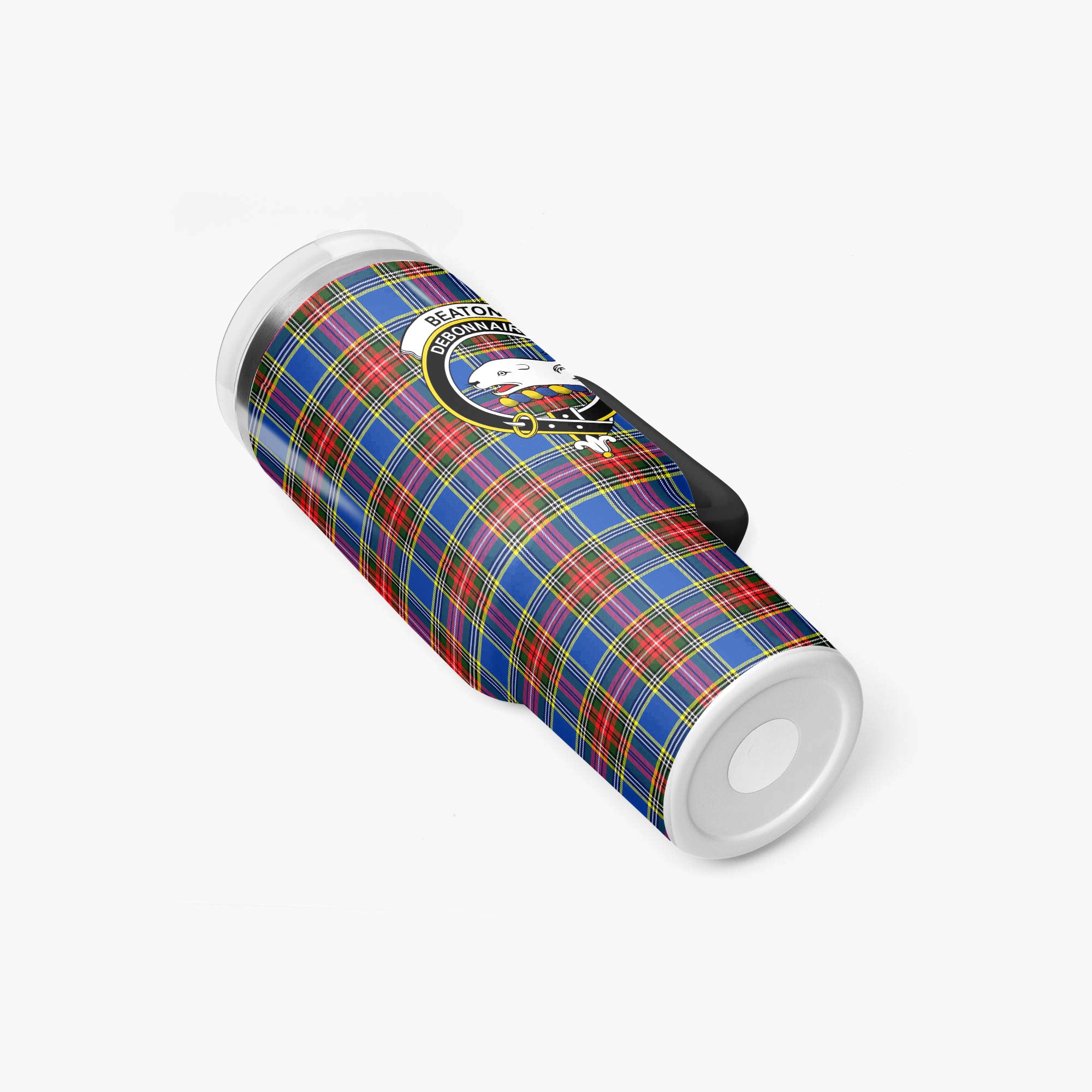 Beaton Modern Tartan Crest 40 oz Insulated Tumbler with Handle