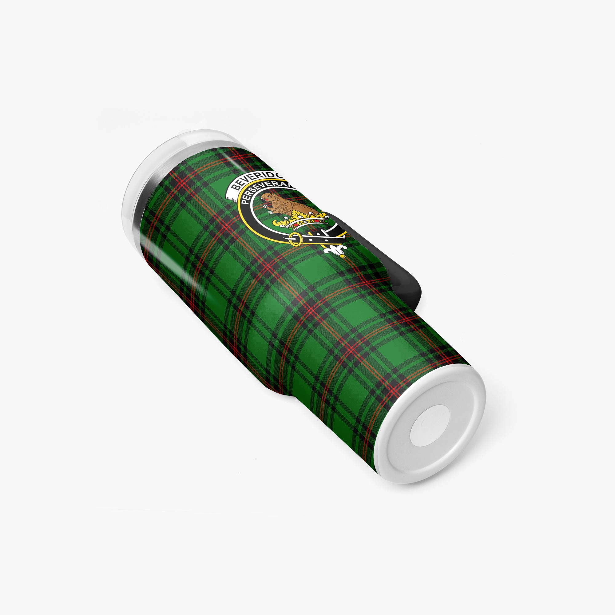 Beveridge Tartan Crest 40 oz Insulated Tumbler with Handle