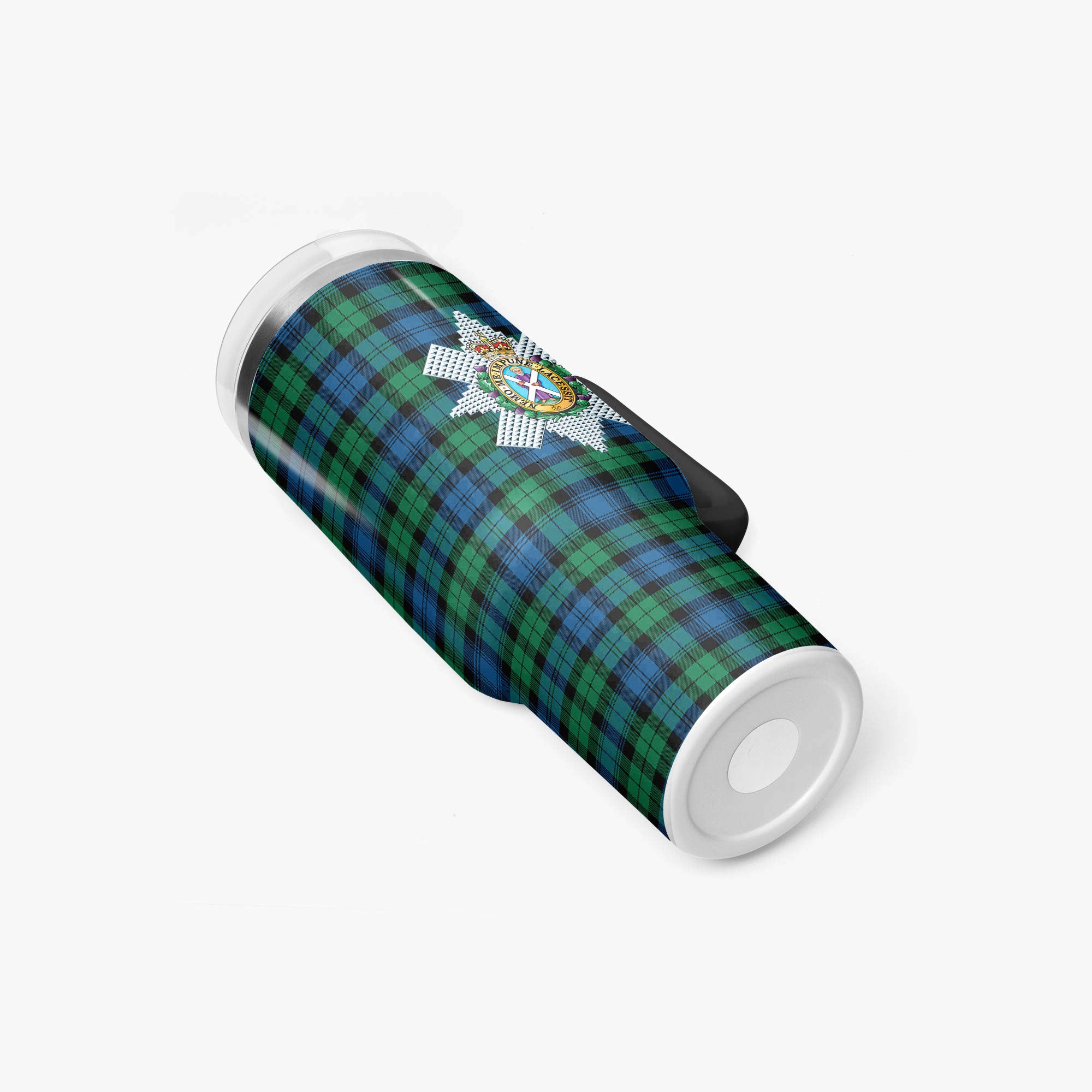 Black Watch Ancient Tartan Crest 40 oz Insulated Tumbler with Handle