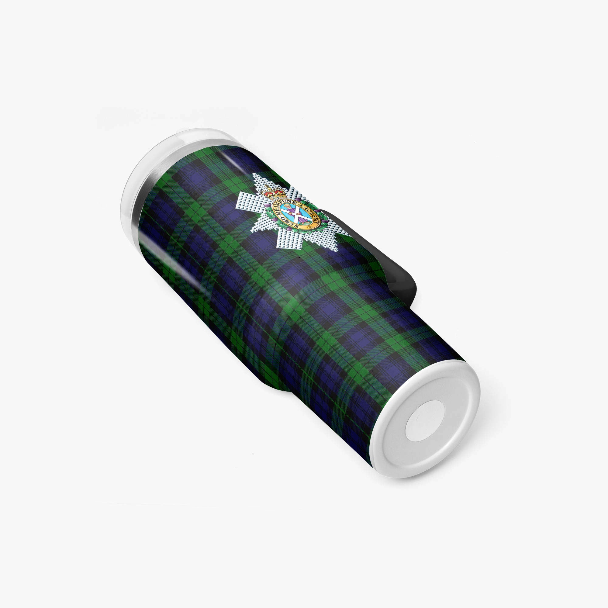 Black Watch Tartan Crest 40 oz Insulated Tumbler with Handle