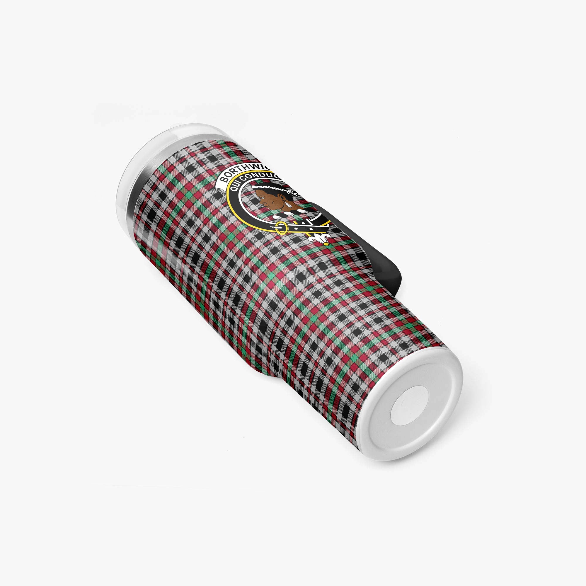 Borthwick Ancient Tartan Crest 40 oz Insulated Tumbler with Handle