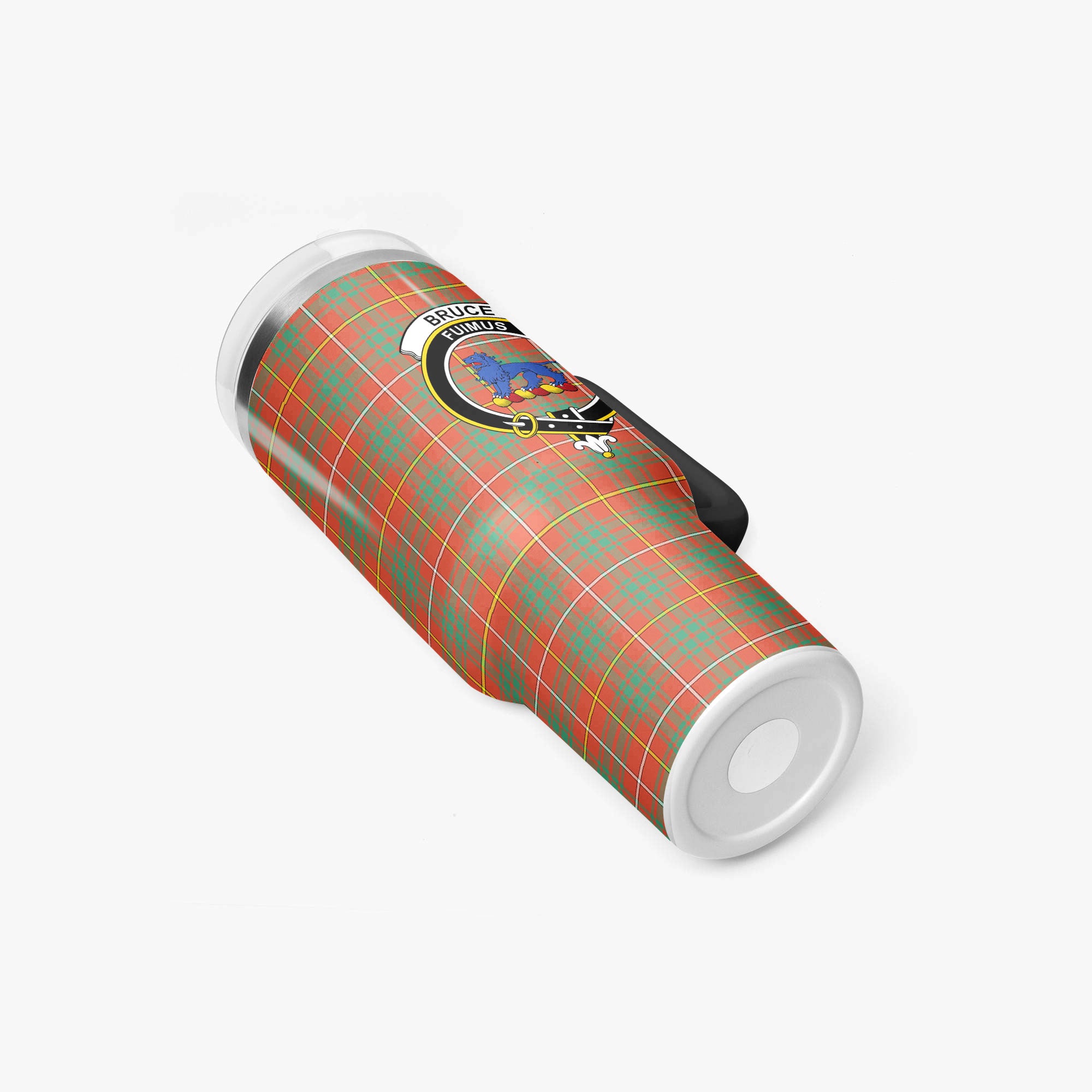 Bruce Ancient Tartan Crest 40 oz Insulated Tumbler with Handle