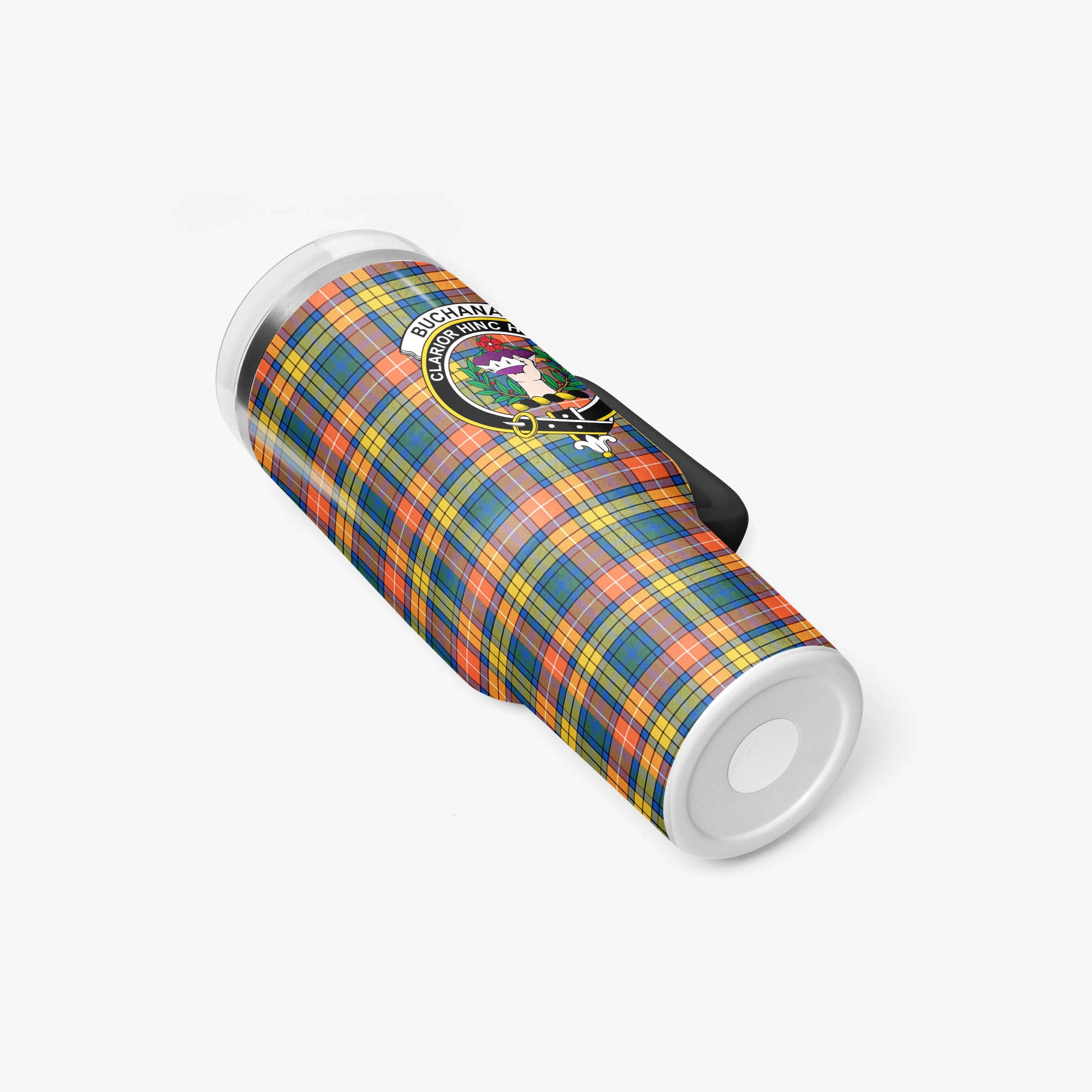 Buchanan Ancient Tartan Crest 40 oz Insulated Tumbler with Handle