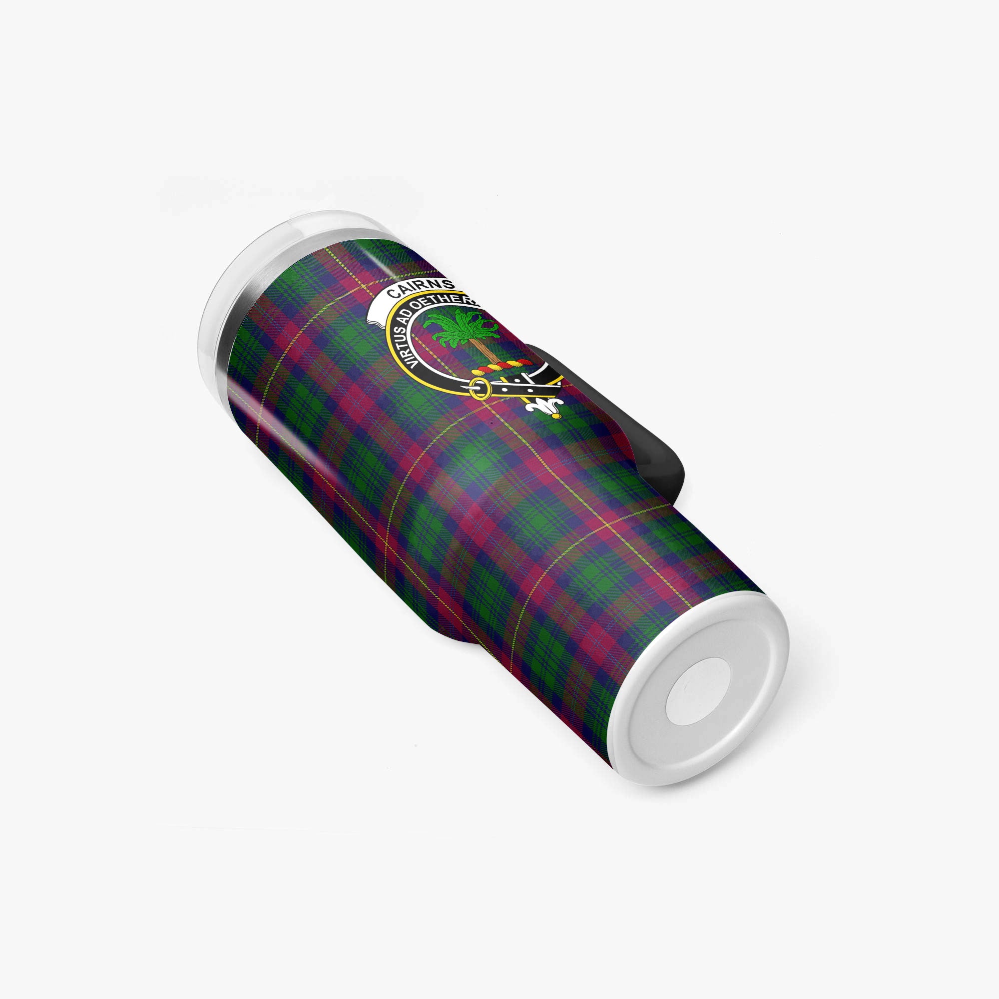 Cairns Tartan Crest 40 oz Insulated Tumbler with Handle