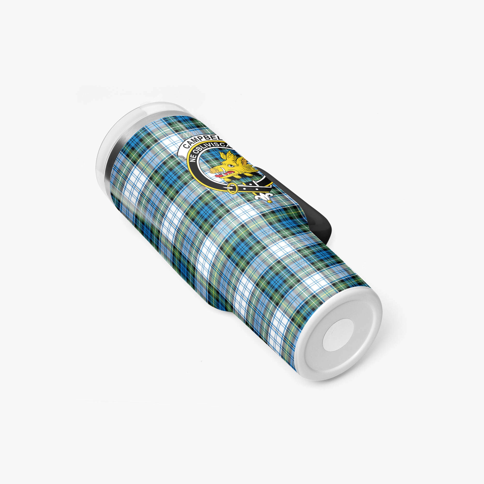 Campbell Dress Ancient Tartan Crest 40 oz Insulated Tumbler with Handle