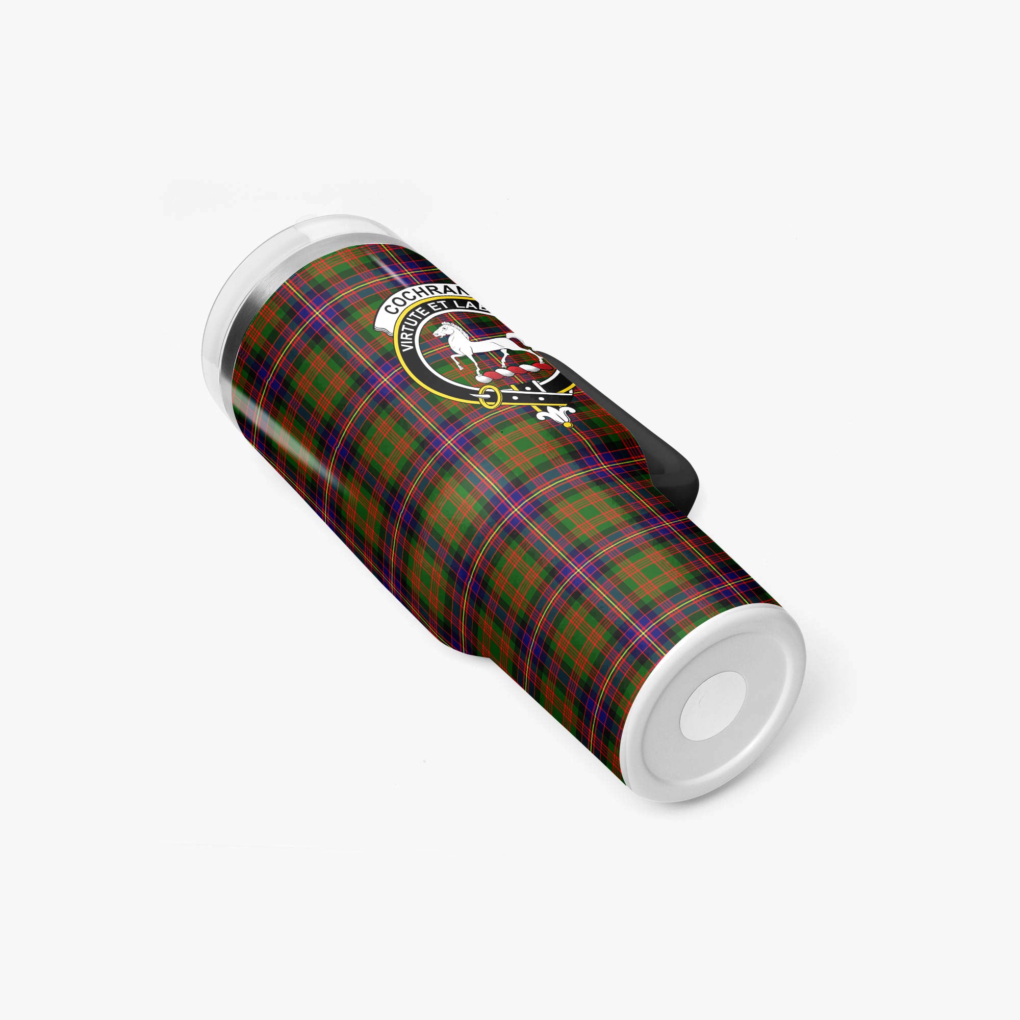Cochrane Modern Tartan Crest 40 oz Insulated Tumbler with Handle