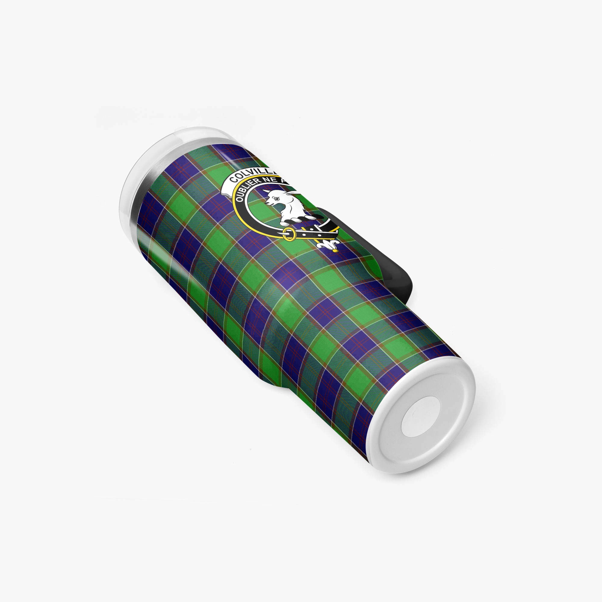 Colville Tartan Crest 40 oz Insulated Tumbler with Handle