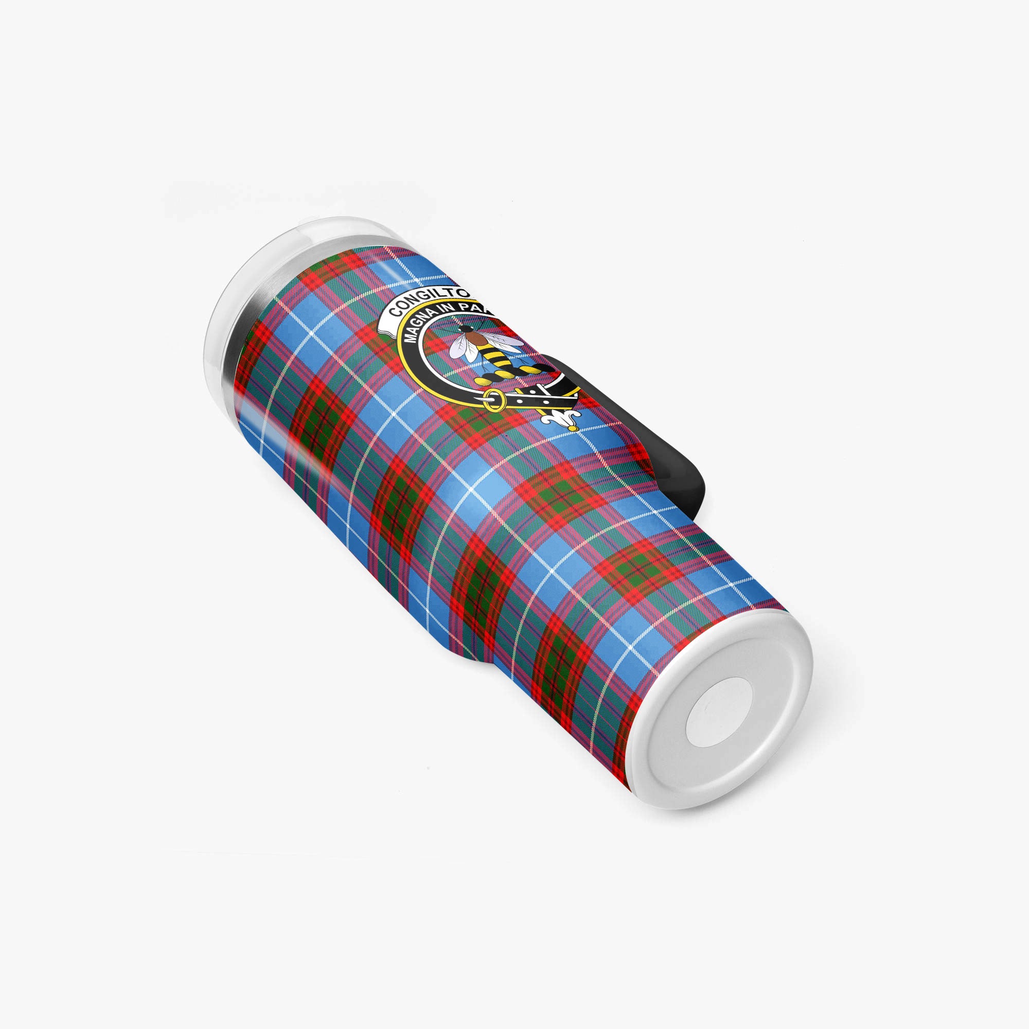 Congilton Tartan Crest 40 oz Insulated Tumbler with Handle