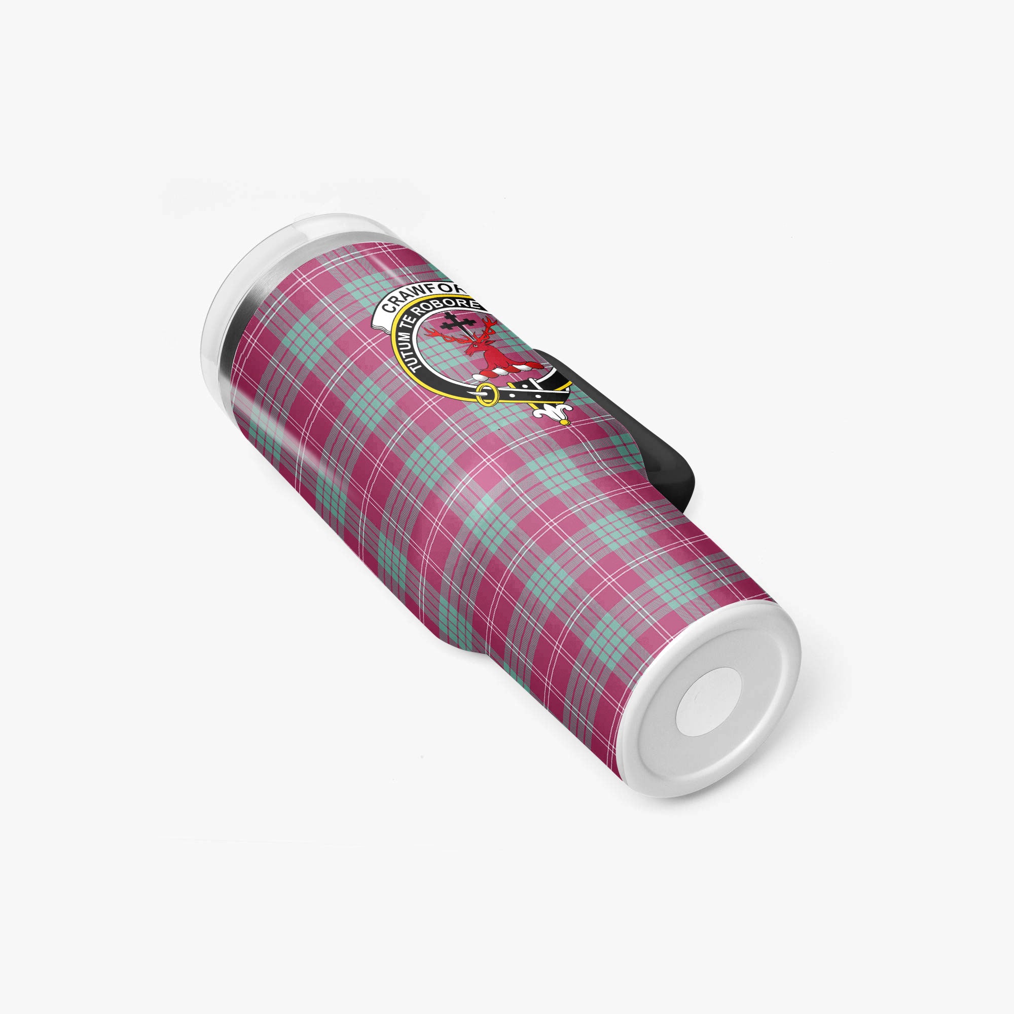 Crawford Ancient Tartan Crest 40 oz Insulated Tumbler with Handle
