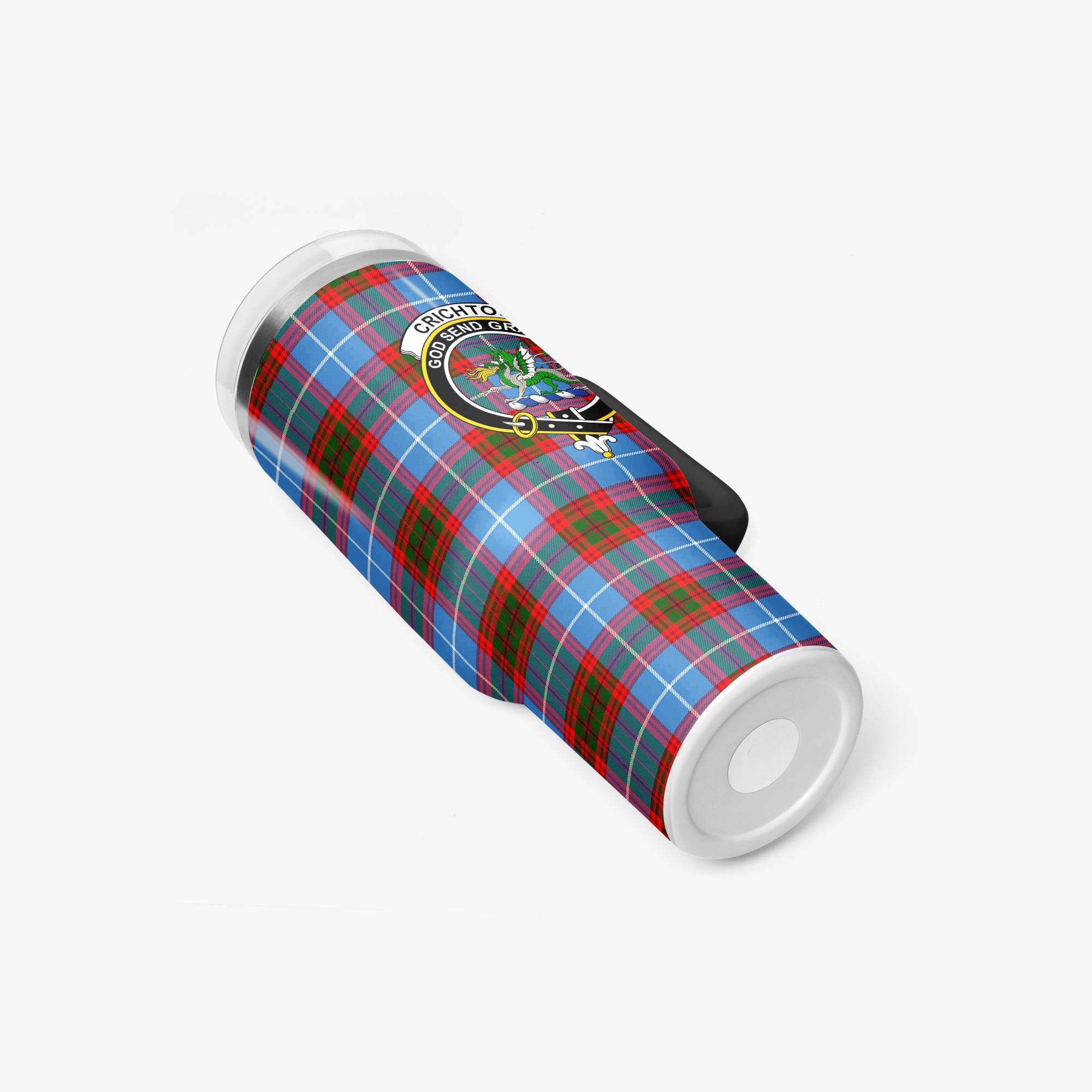 Crichton Tartan Crest 40 oz Insulated Tumbler with Handle