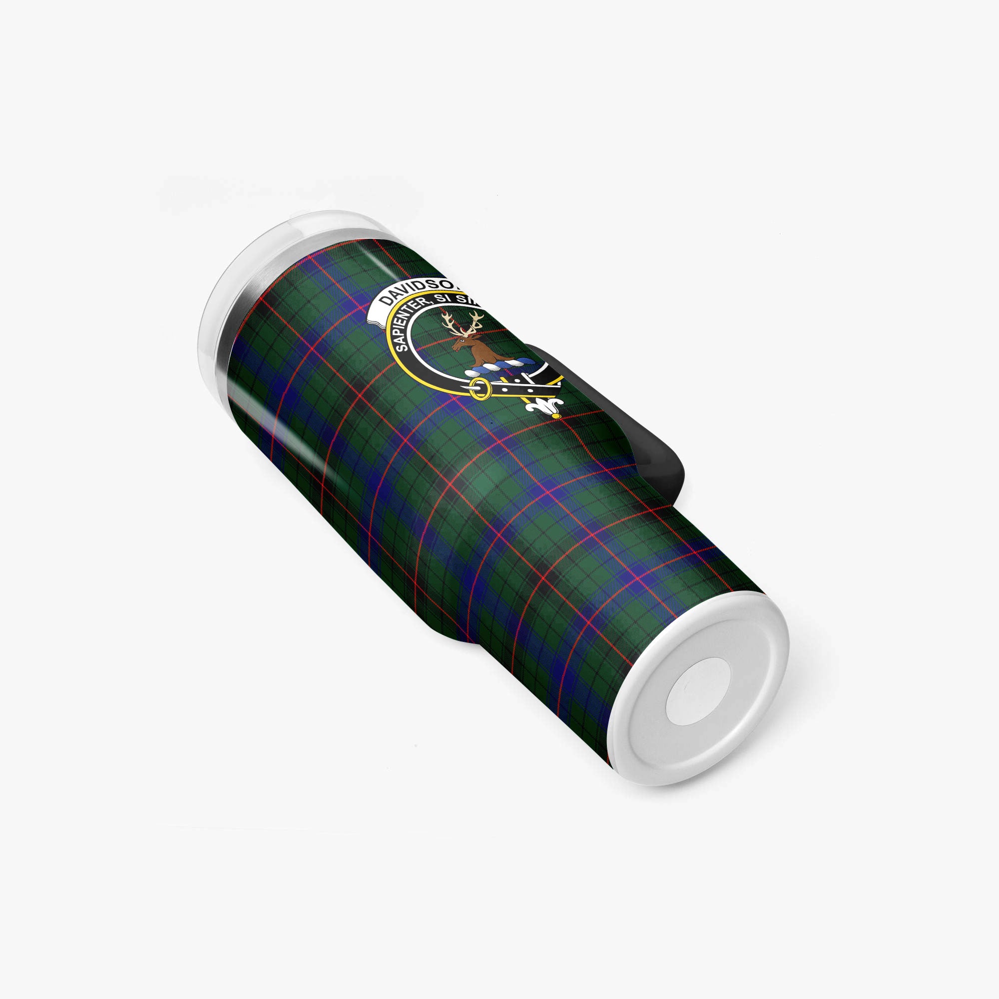 Davidson Modern Tartan Crest 40 oz Insulated Tumbler with Handle
