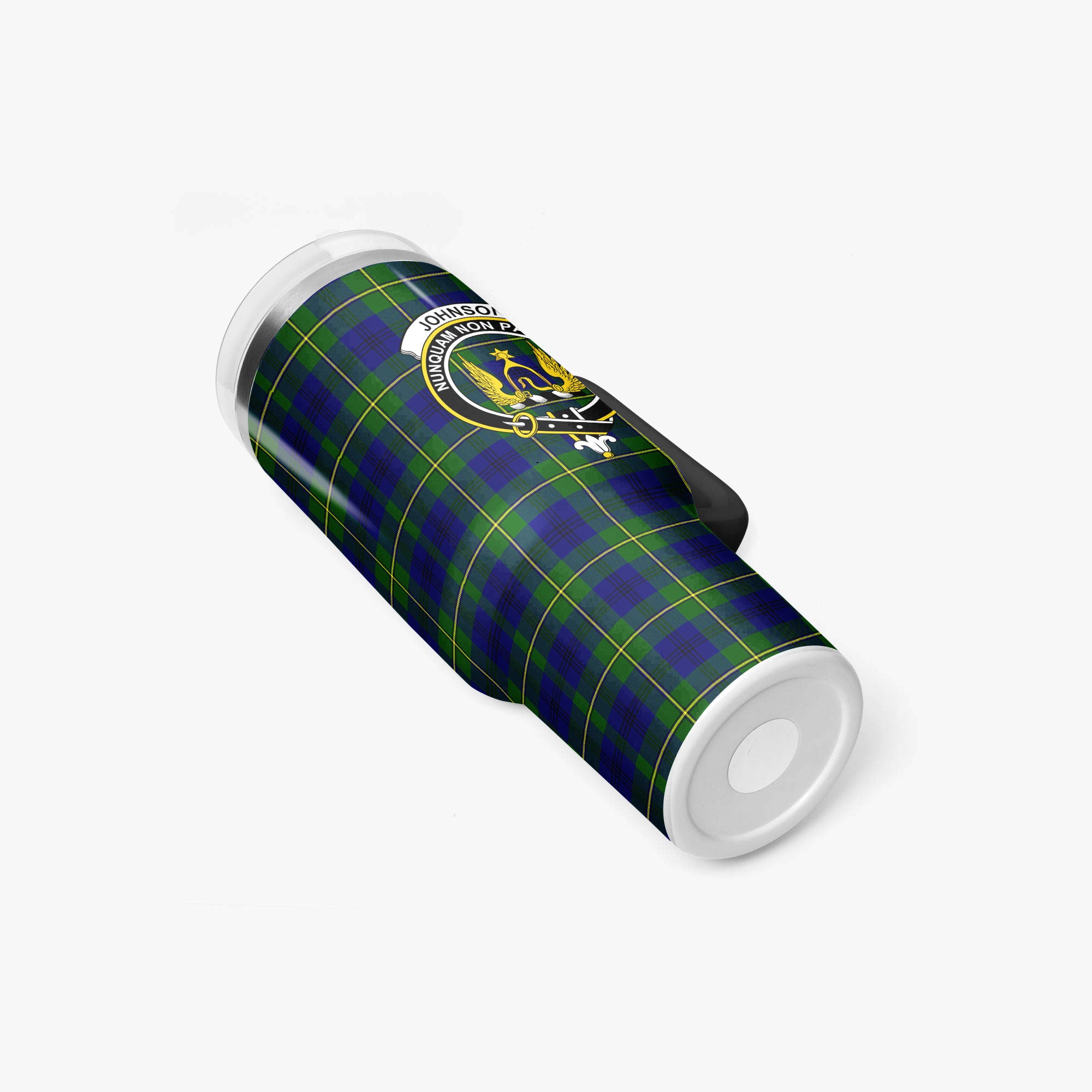 Johnson Modern Tartan Crest 40 oz Insulated Tumbler with Handle