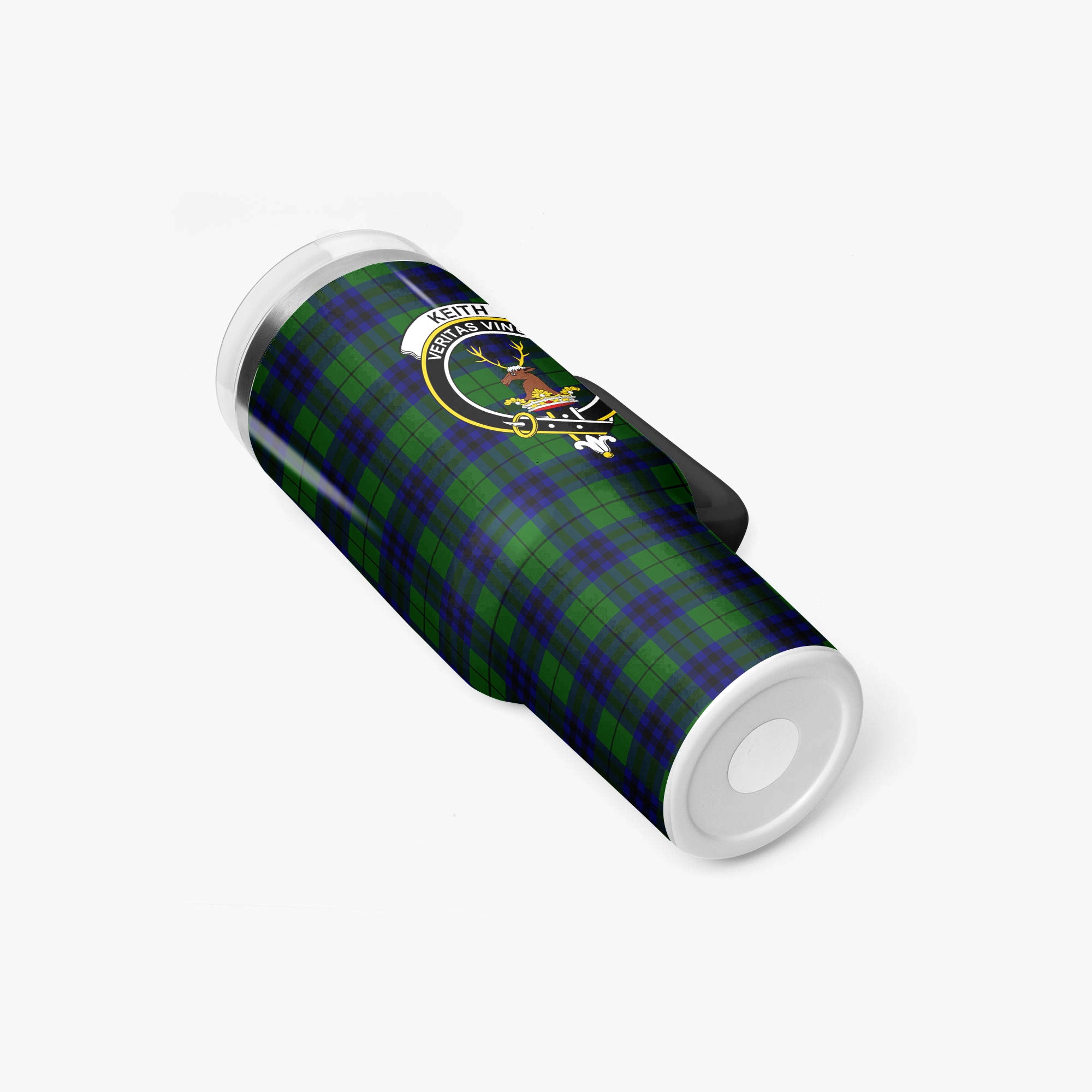 Keith Modern Tartan Crest 40 oz Insulated Tumbler with Handle