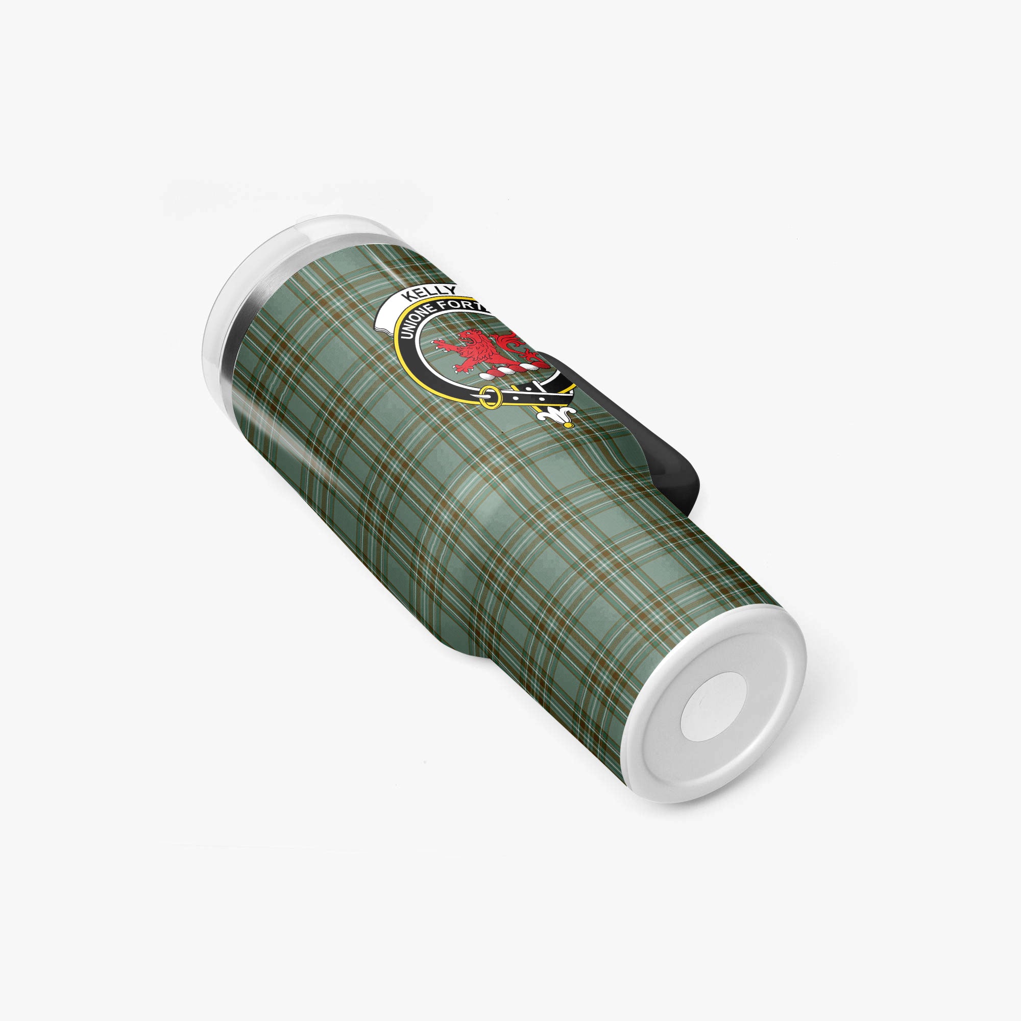 Kelly Dress Tartan Crest 40 oz Insulated Tumbler with Handle