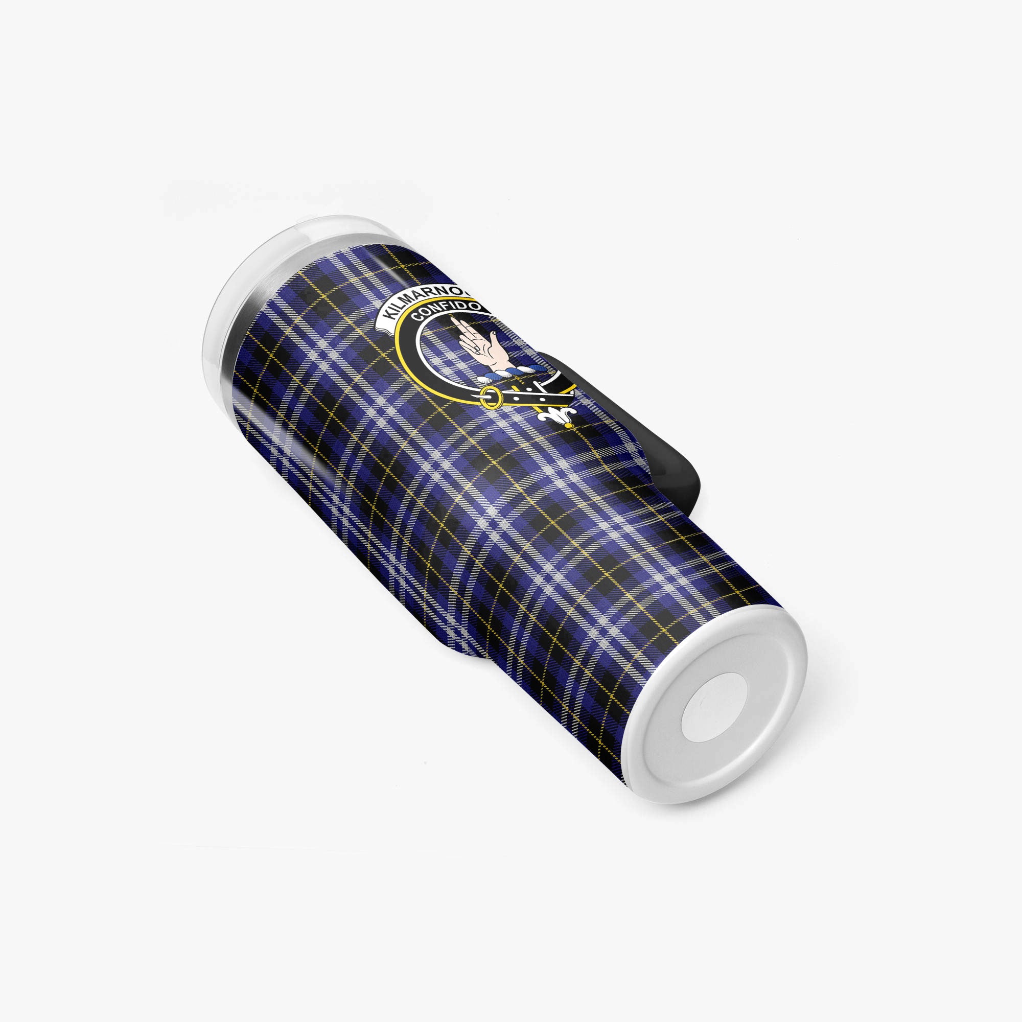 Kilmarnock Tartan Crest 40 oz Insulated Tumbler with Handle