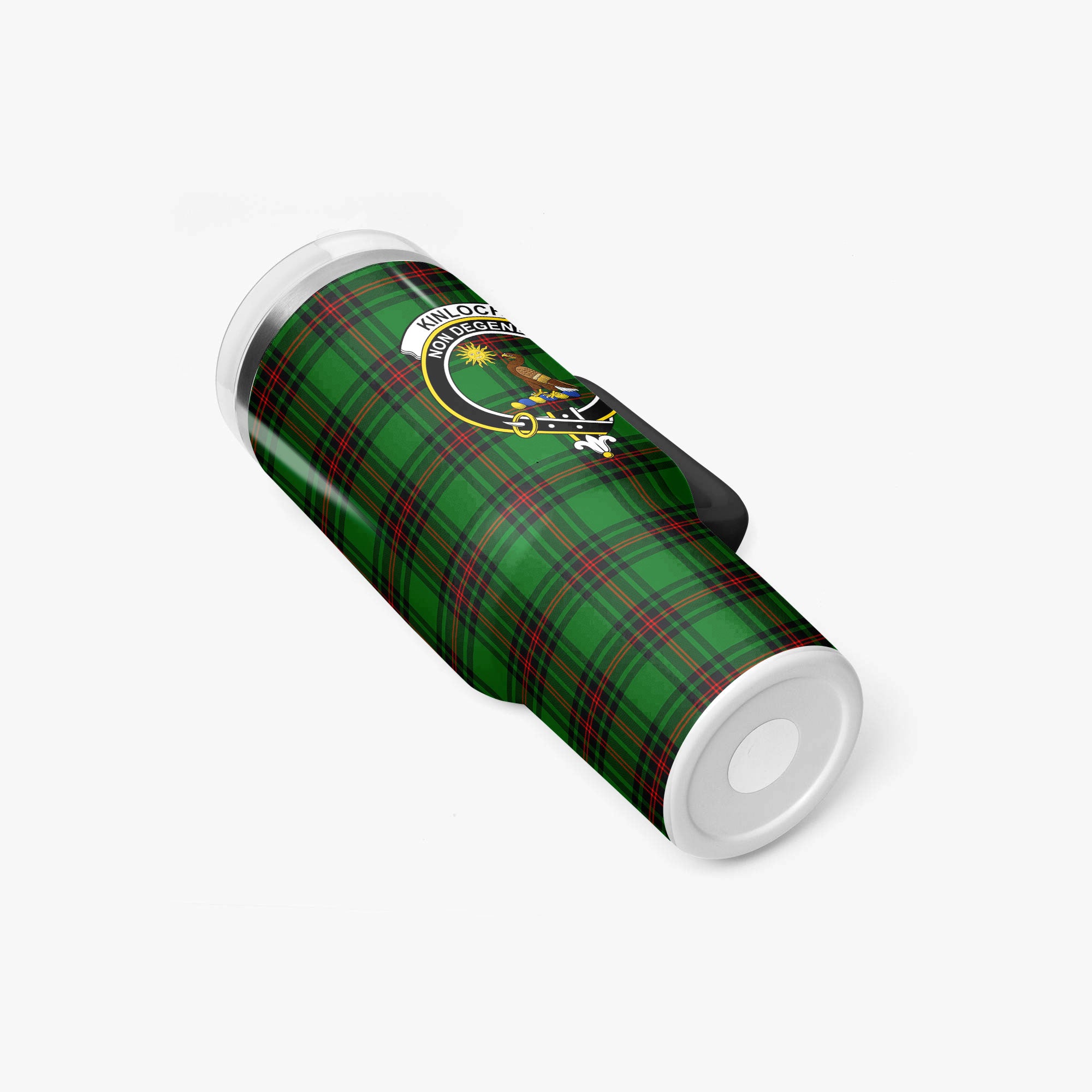 Kinloch Tartan Crest 40 oz Insulated Tumbler with Handle
