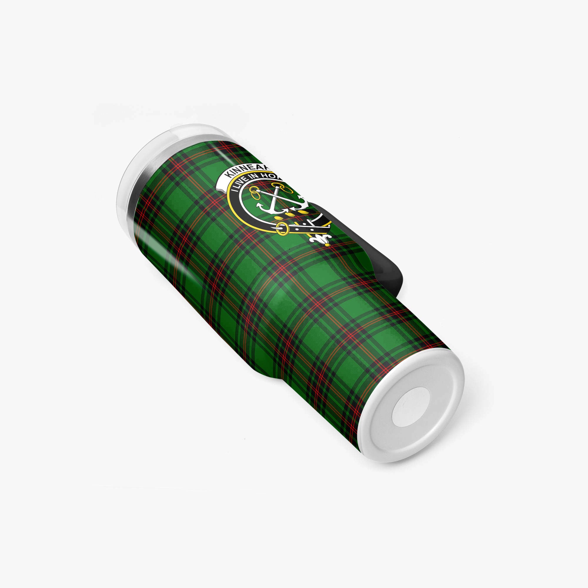 Kinnear Tartan Crest 40 oz Insulated Tumbler with Handle