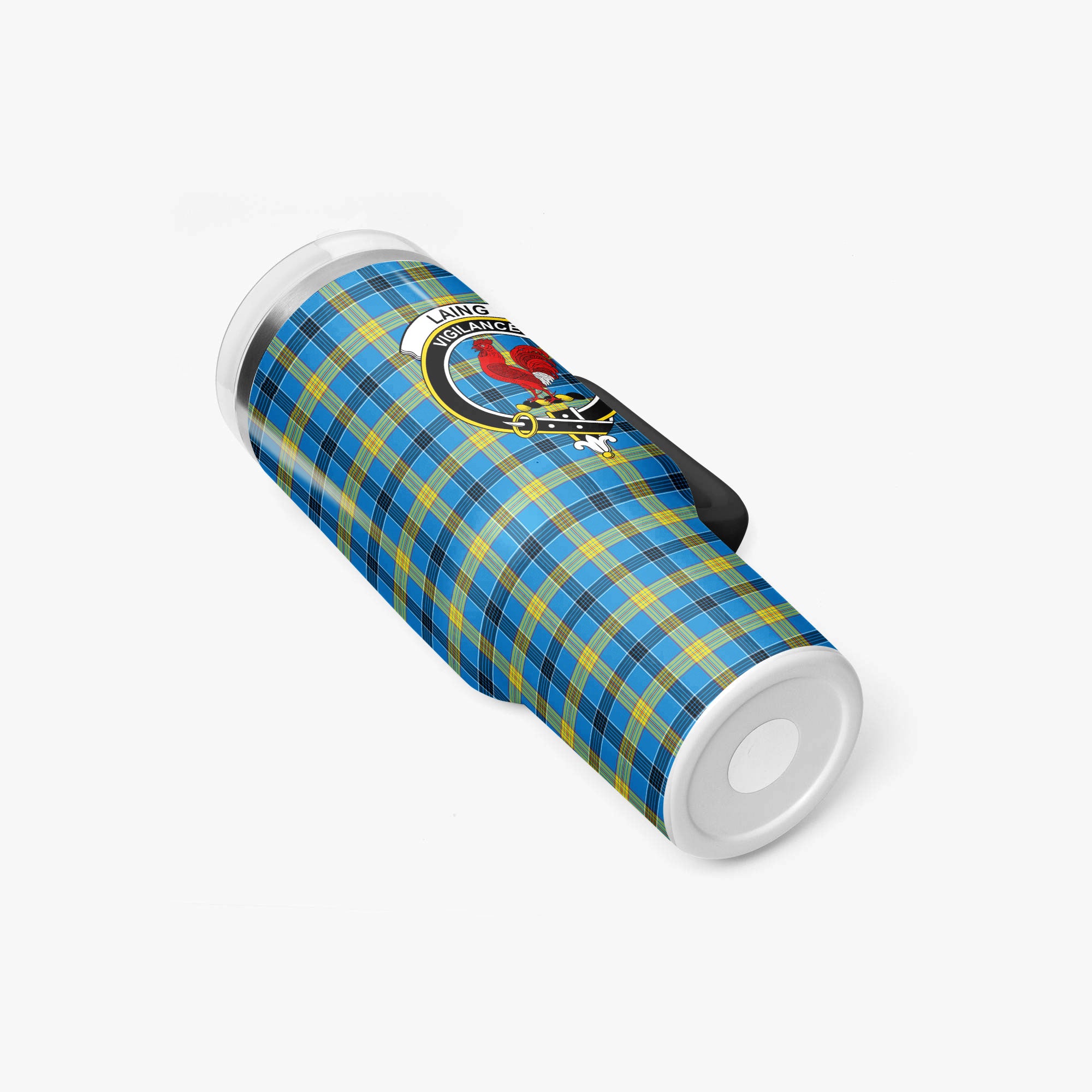 Laing Tartan Crest 40 oz Insulated Tumbler with Handle