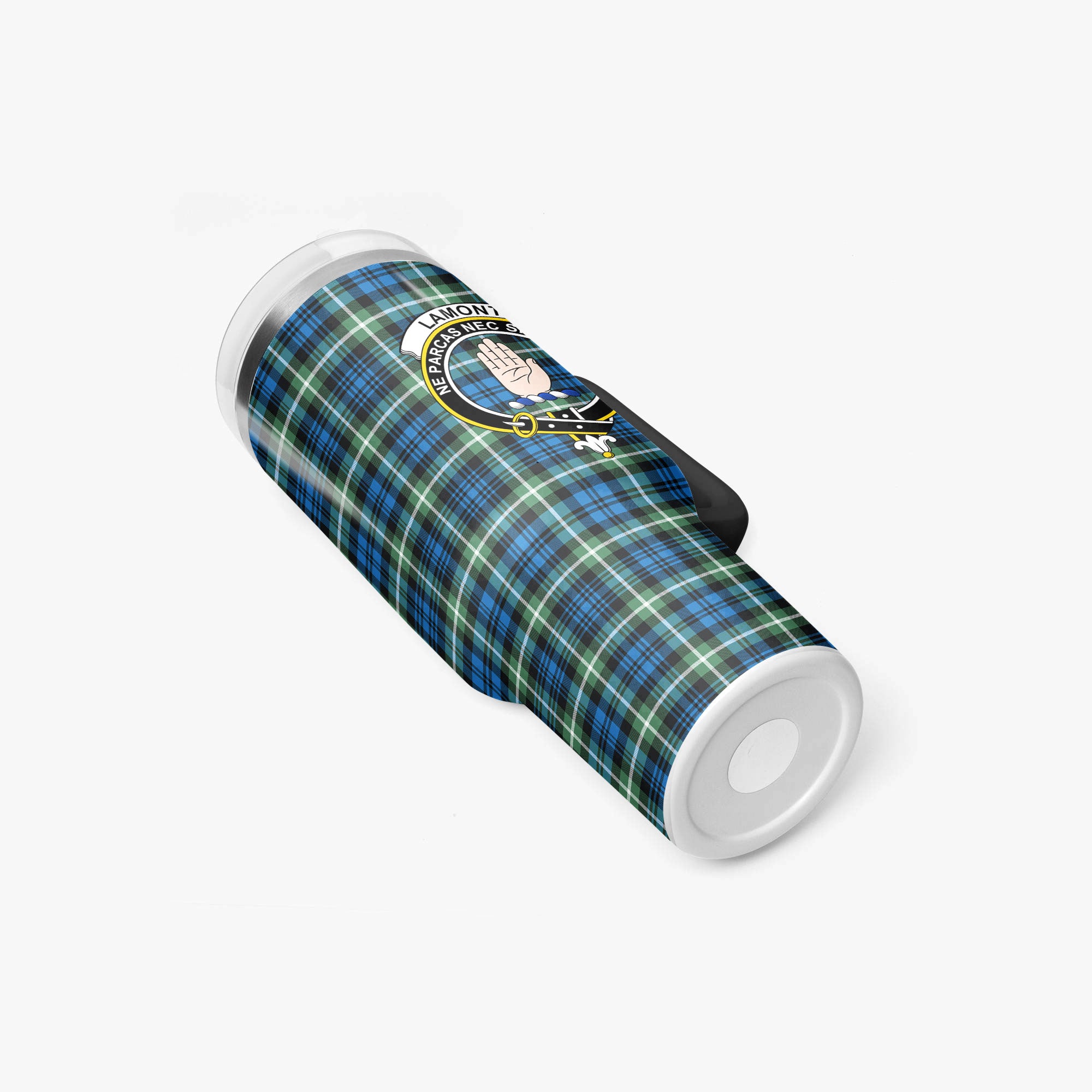 Lamont Ancient Tartan Crest 40 oz Insulated Tumbler with Handle