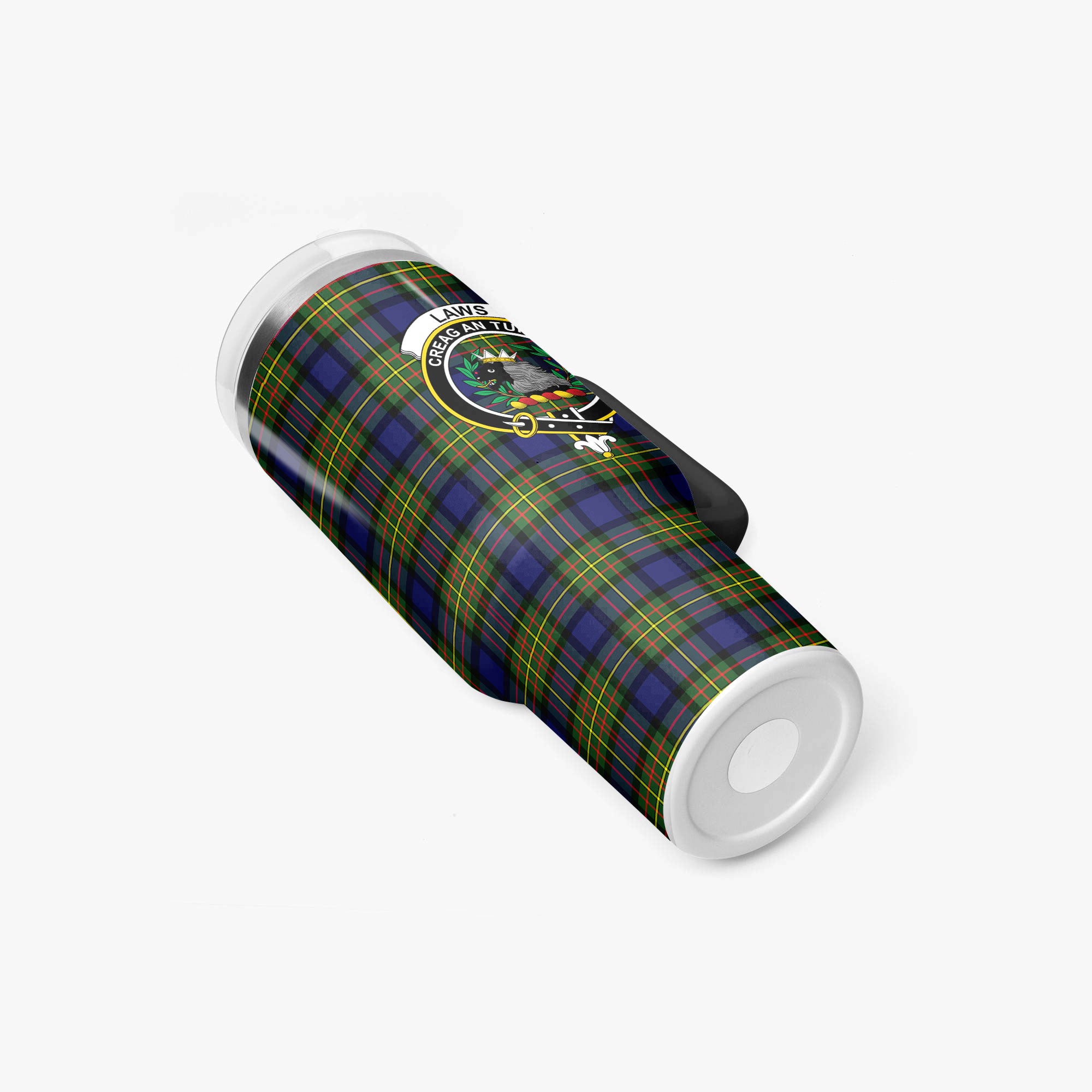 Laws Tartan Crest 40 oz Insulated Tumbler with Handle