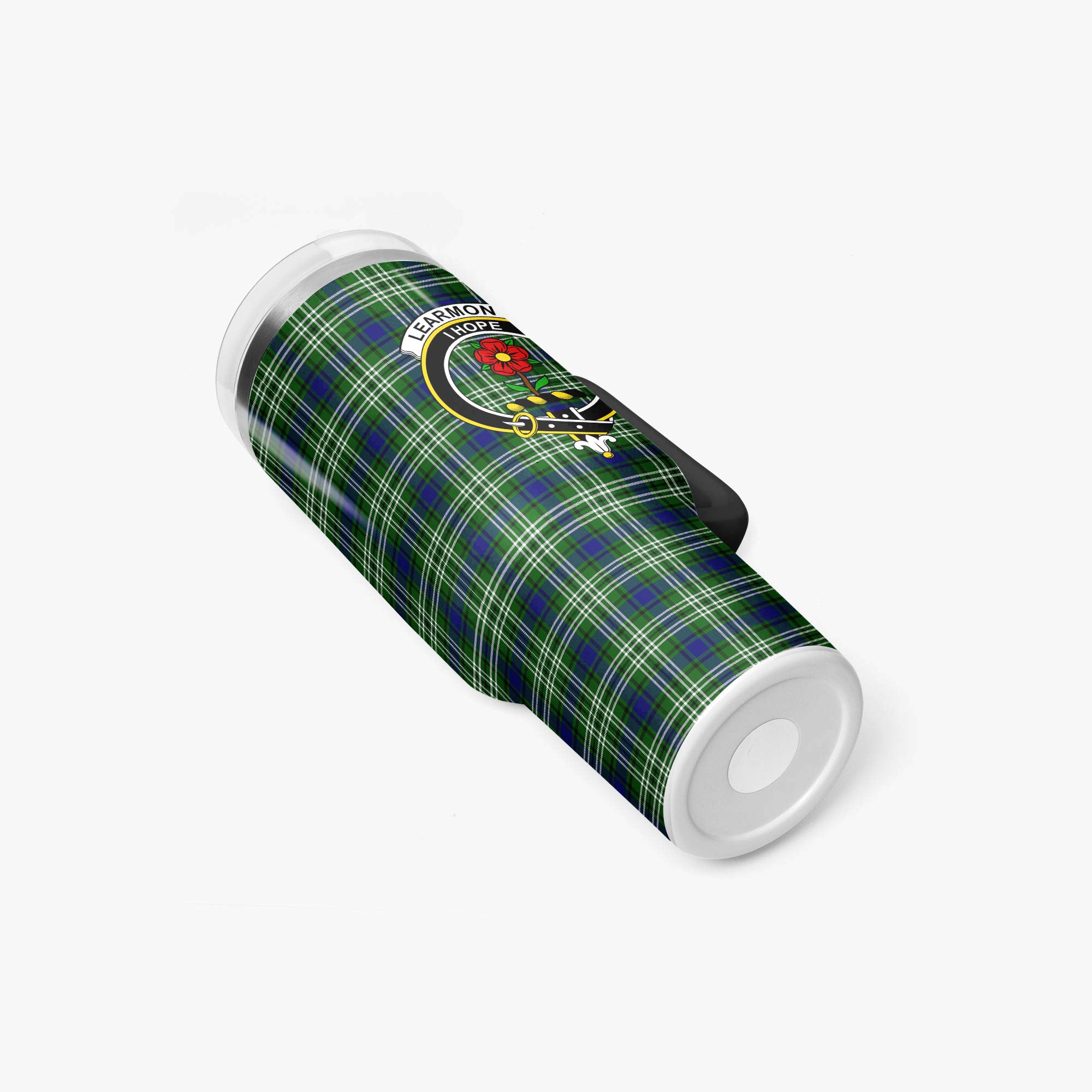 Learmonth Tartan Crest 40 oz Insulated Tumbler with Handle
