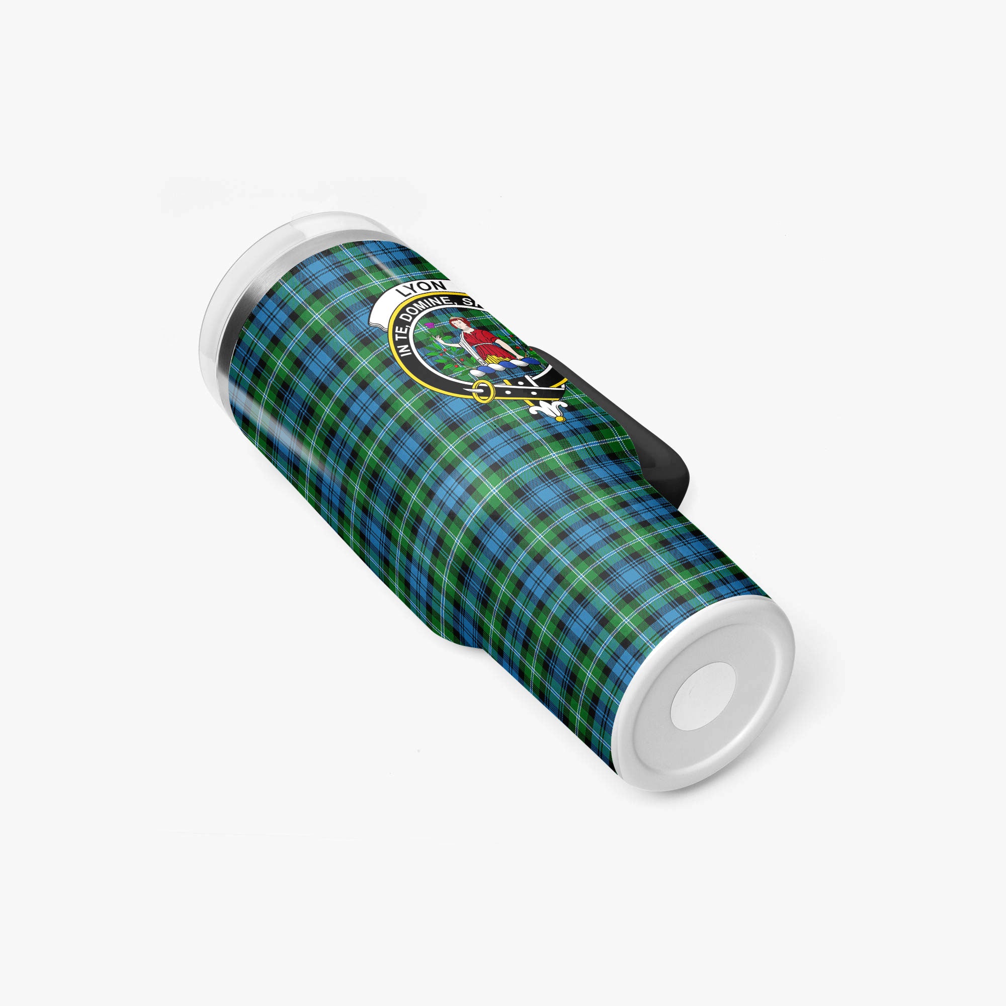 Lyon Tartan Crest 40 oz Insulated Tumbler with Handle