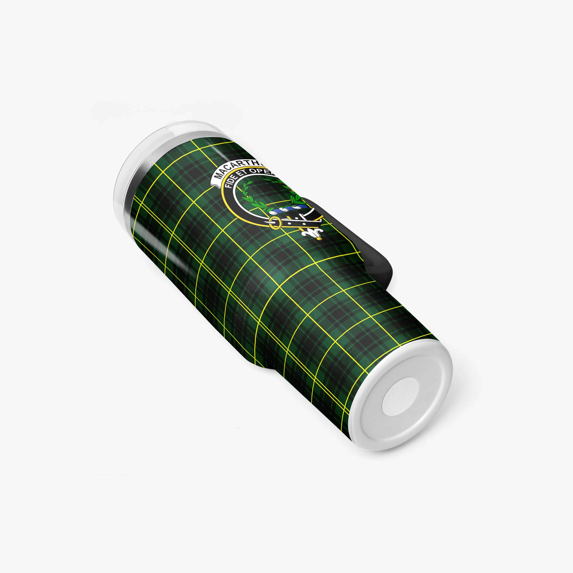 MacArthur Modern Tartan Crest 40 oz Insulated Tumbler with Handle
