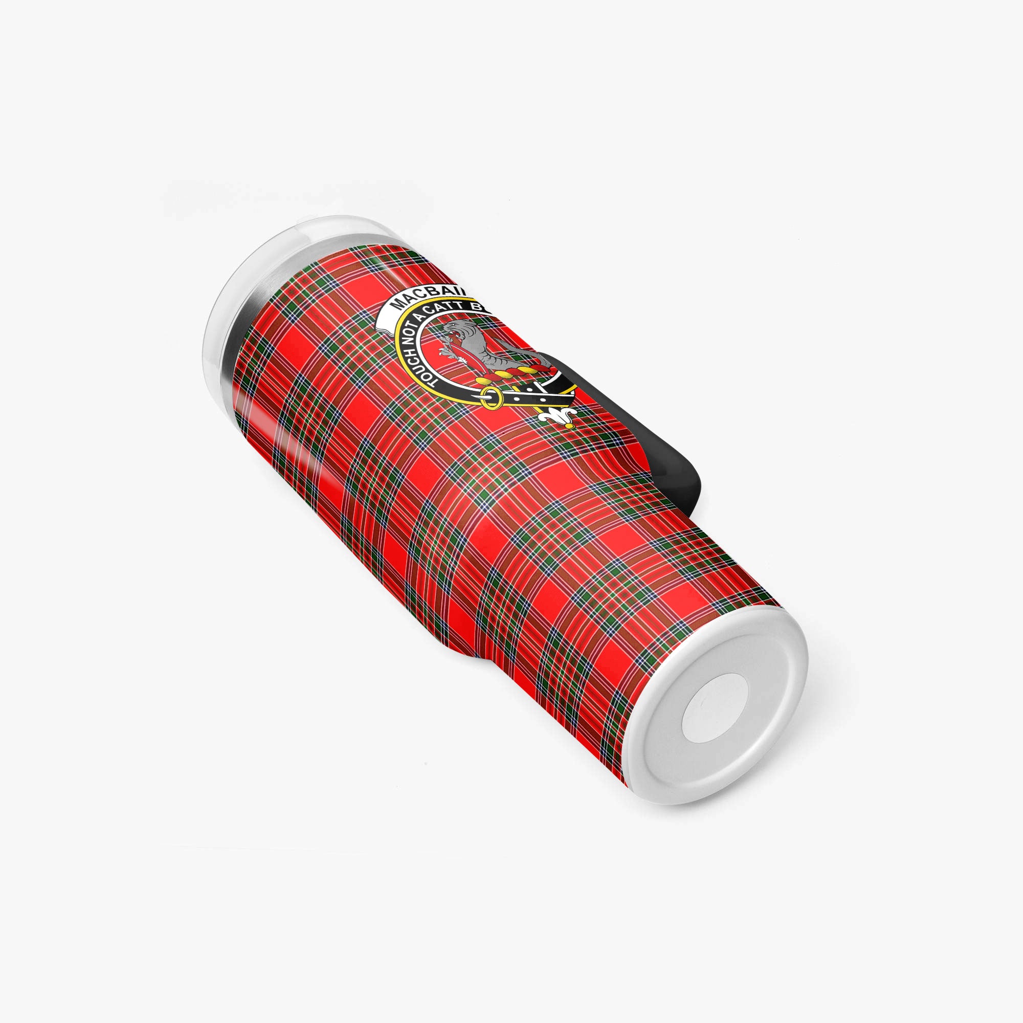 MacBain Tartan Crest 40 oz Insulated Tumbler with Handle