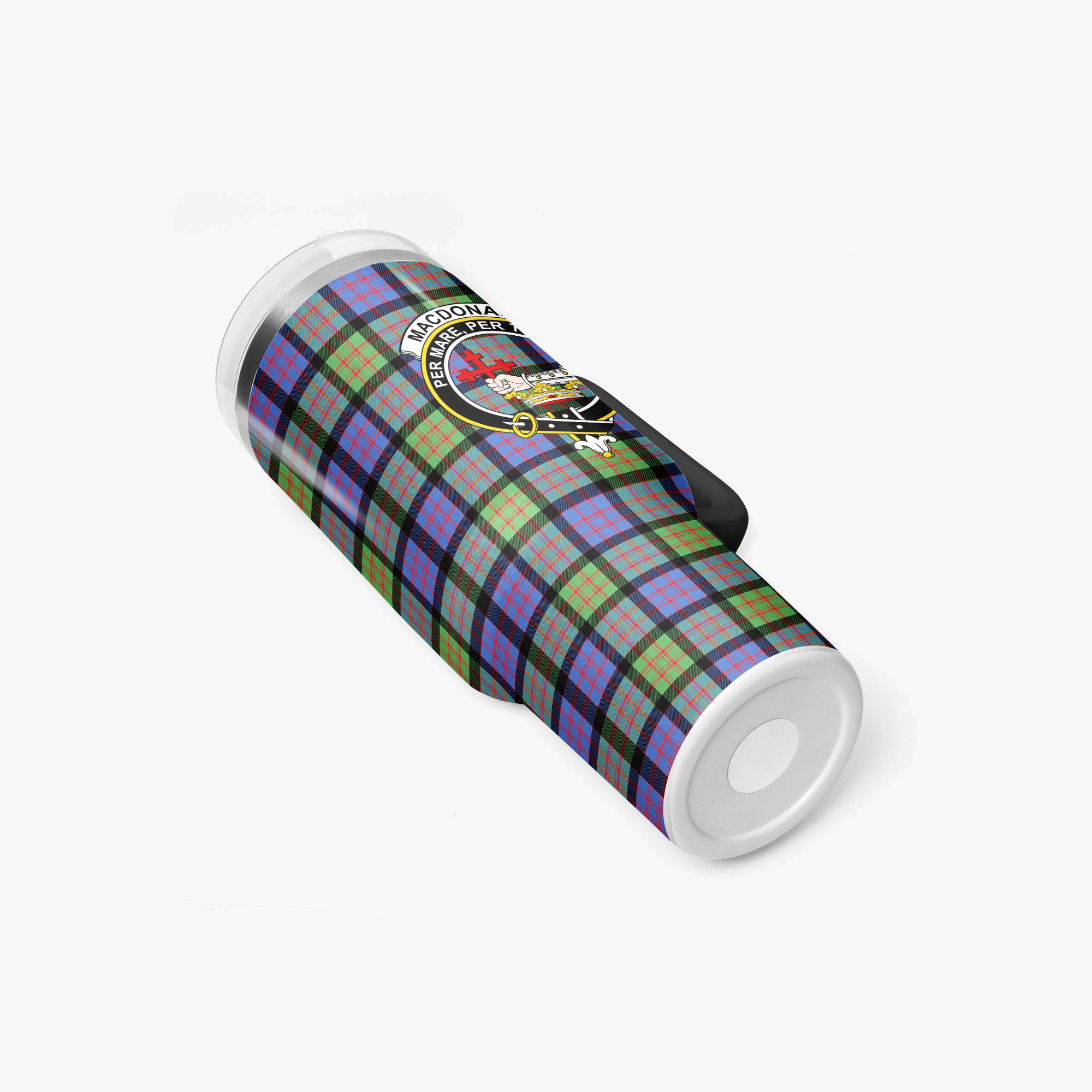 MacDonald Ancient Tartan Crest 40 oz Insulated Tumbler with Handle