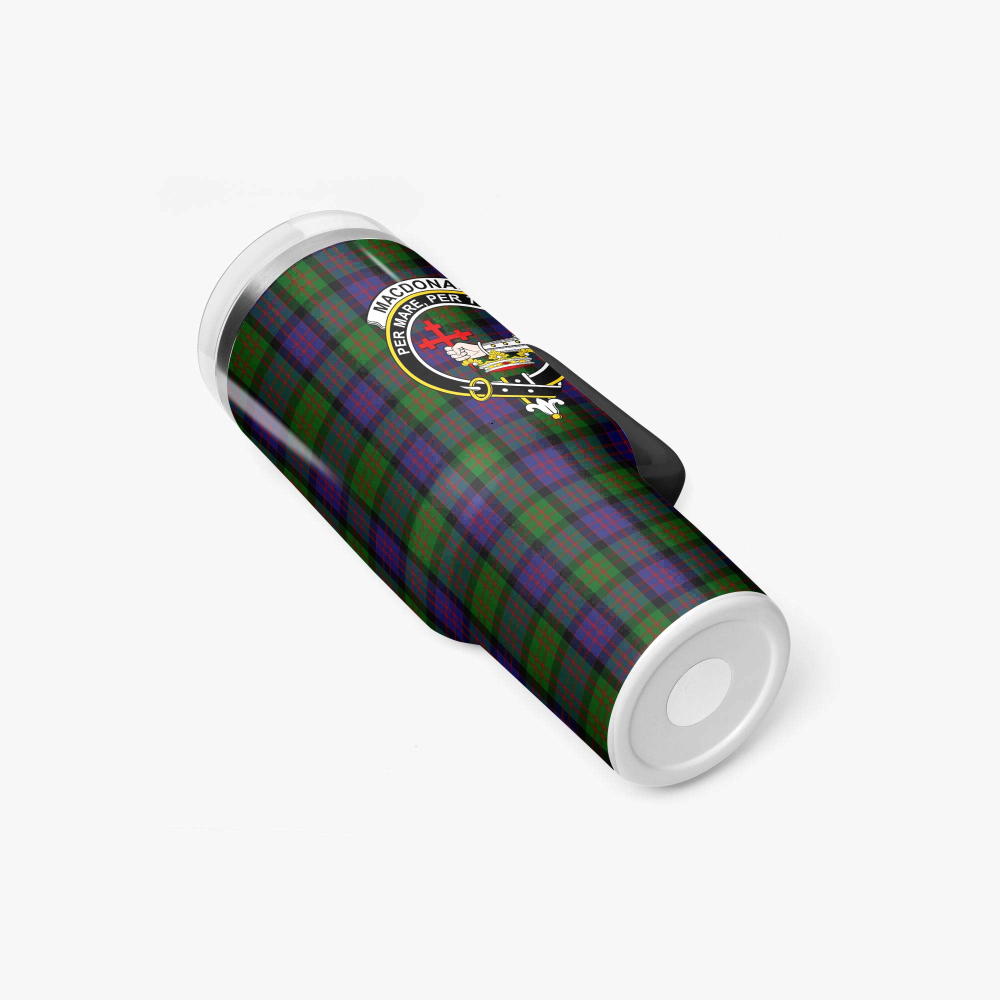 MacDonald Tartan Crest 40 oz Insulated Tumbler with Handle
