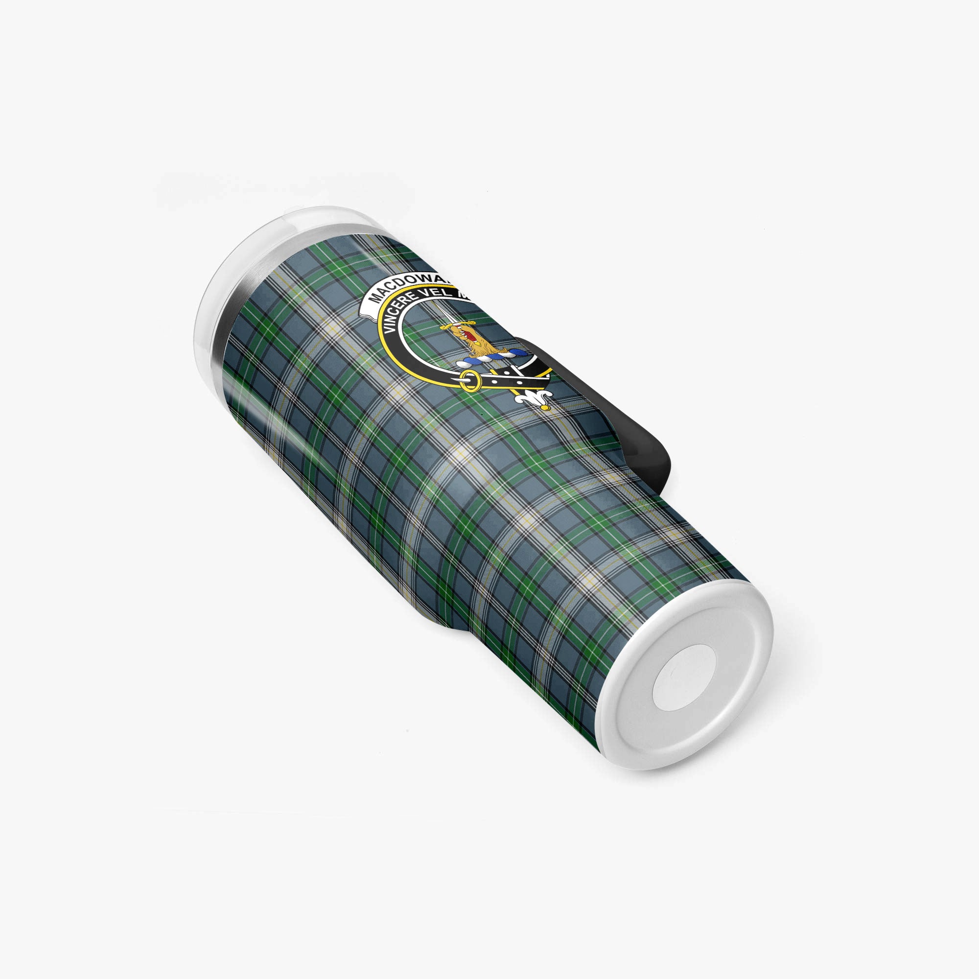 MacDowall Tartan Crest 40 oz Insulated Tumbler with Handle