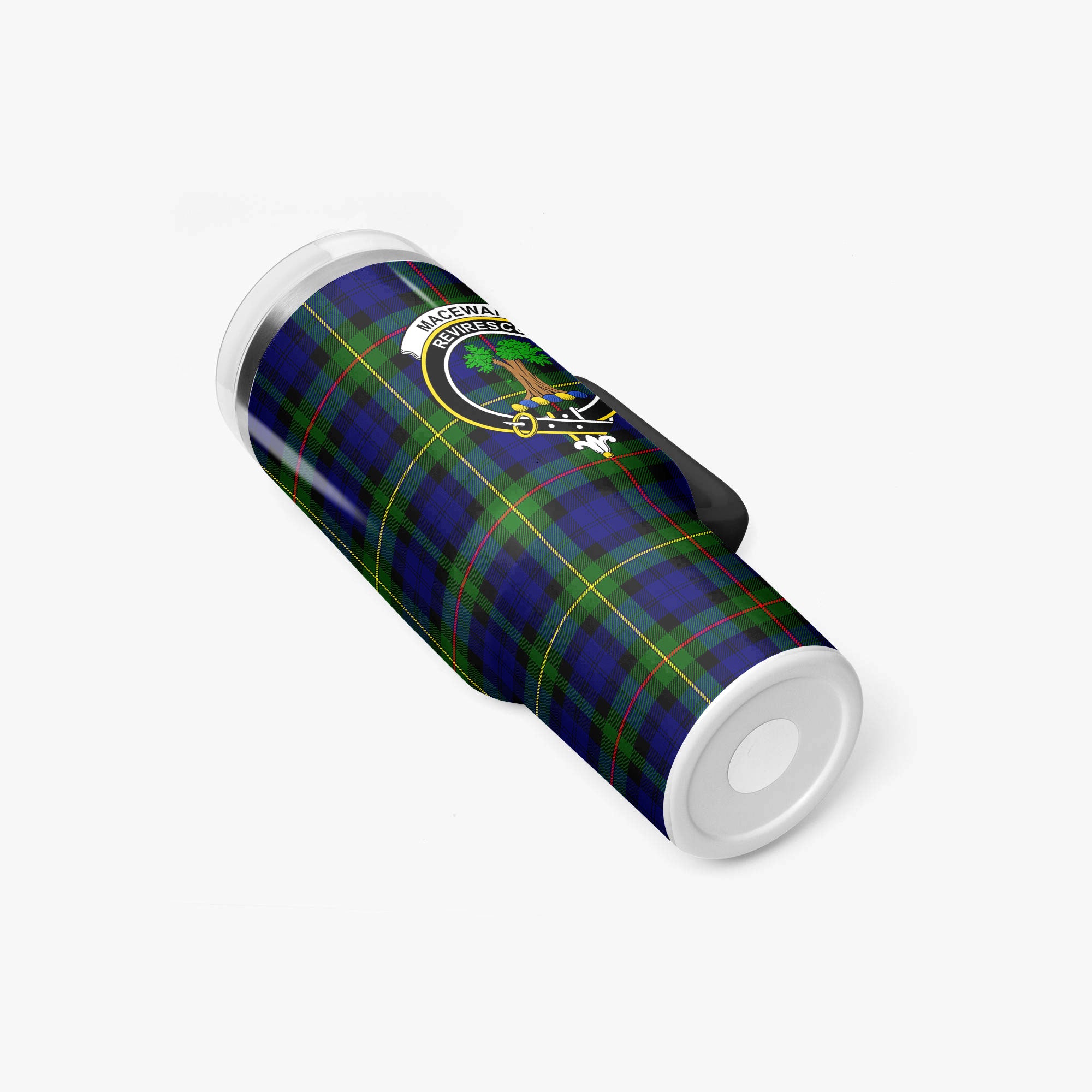 MacEwan Modern Tartan Crest 40 oz Insulated Tumbler with Handle