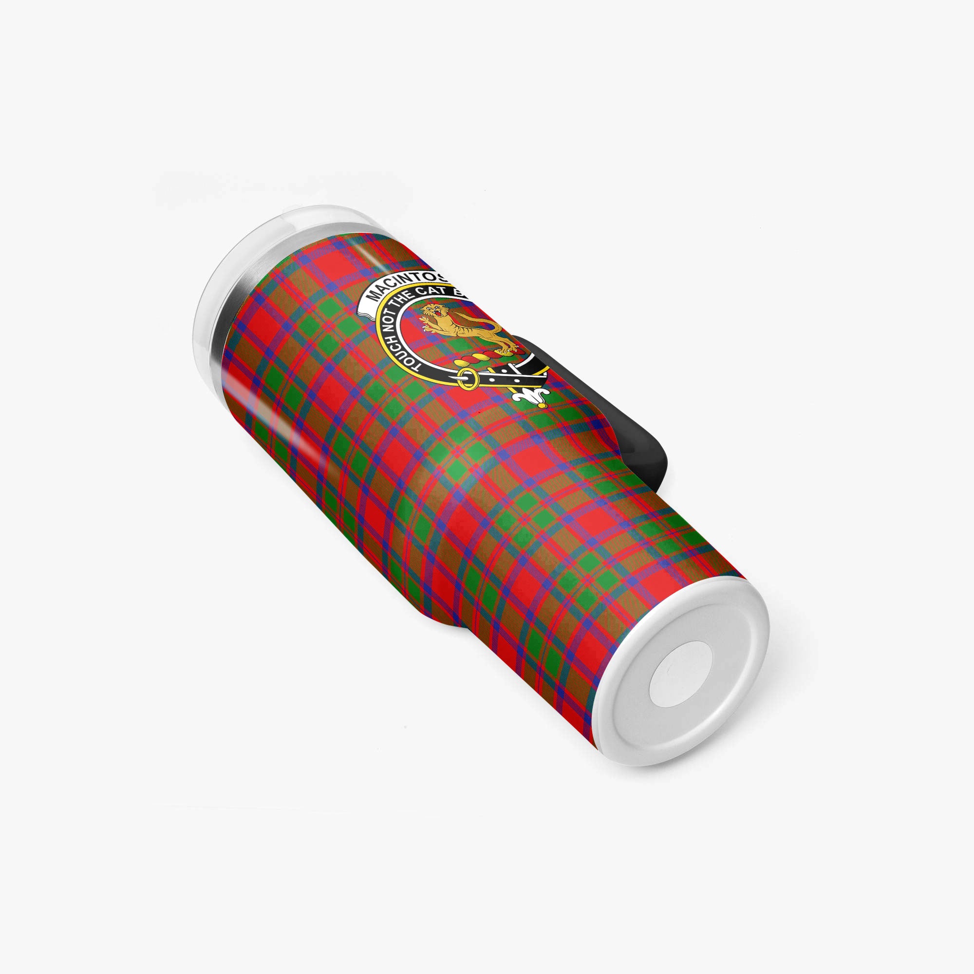 MacIntosh Modern Tartan Crest 40 oz Insulated Tumbler with Handle