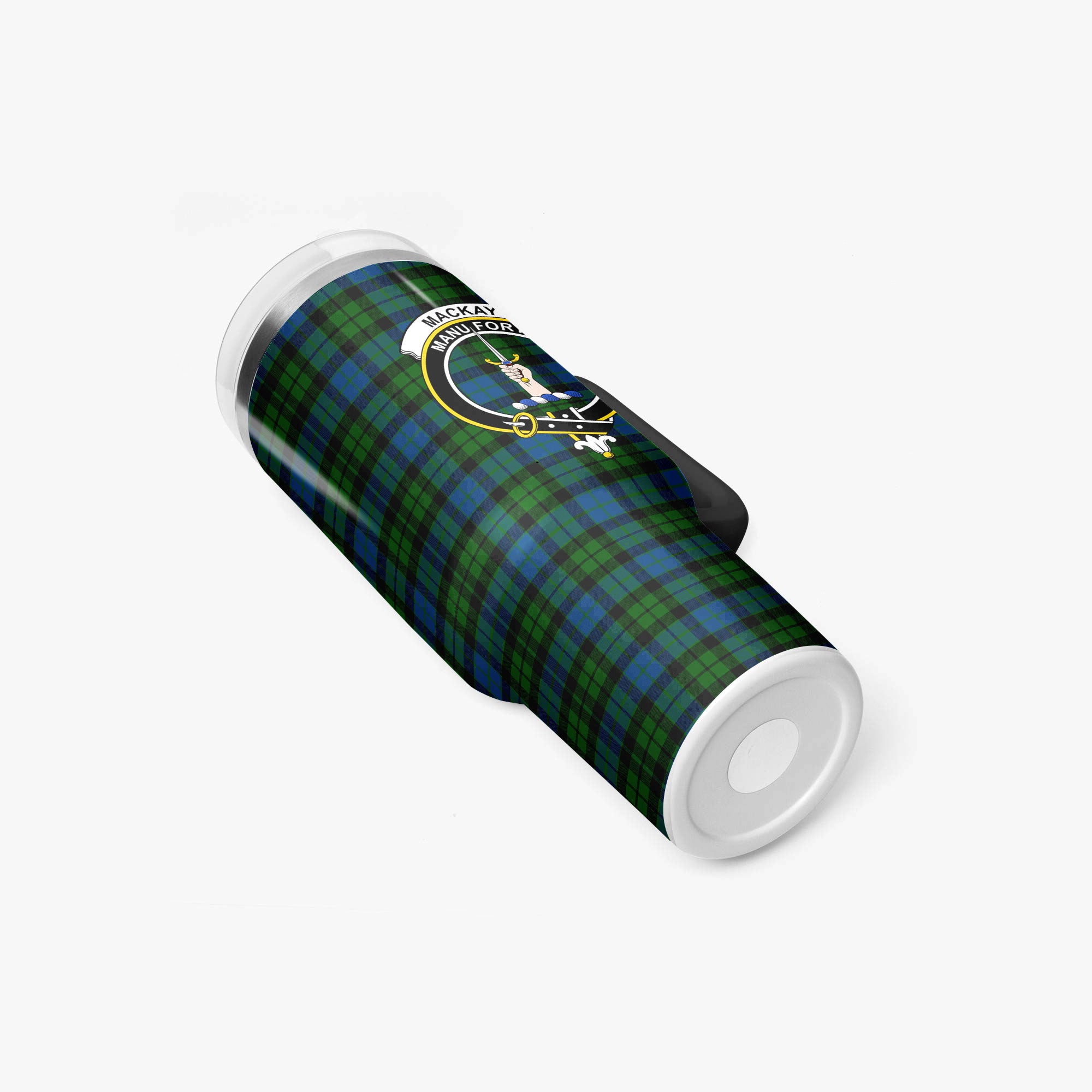 MacKay Modern Tartan Crest 40 oz Insulated Tumbler with Handle