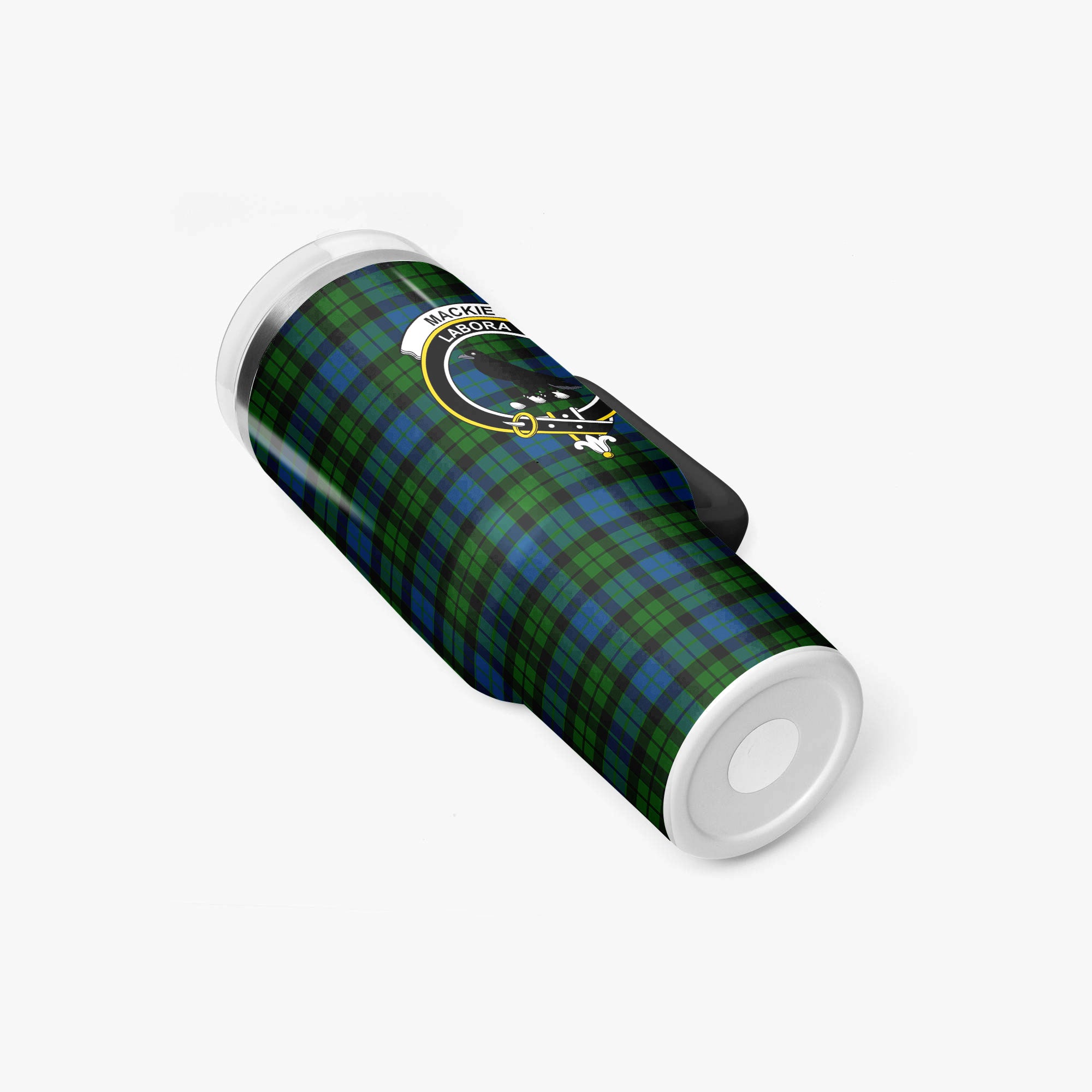 MacKie Tartan Crest 40 oz Insulated Tumbler with Handle