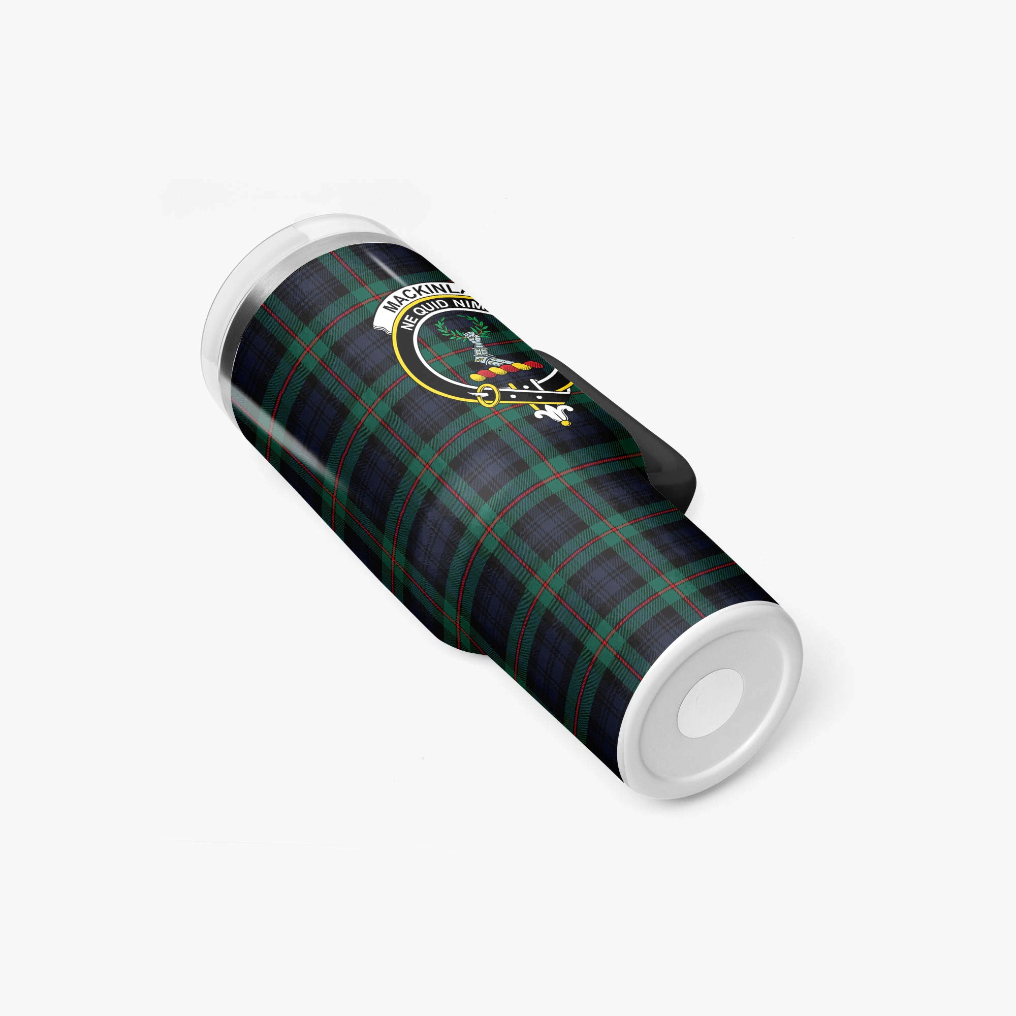 MacKinlay Modern Tartan Crest 40 oz Insulated Tumbler with Handle