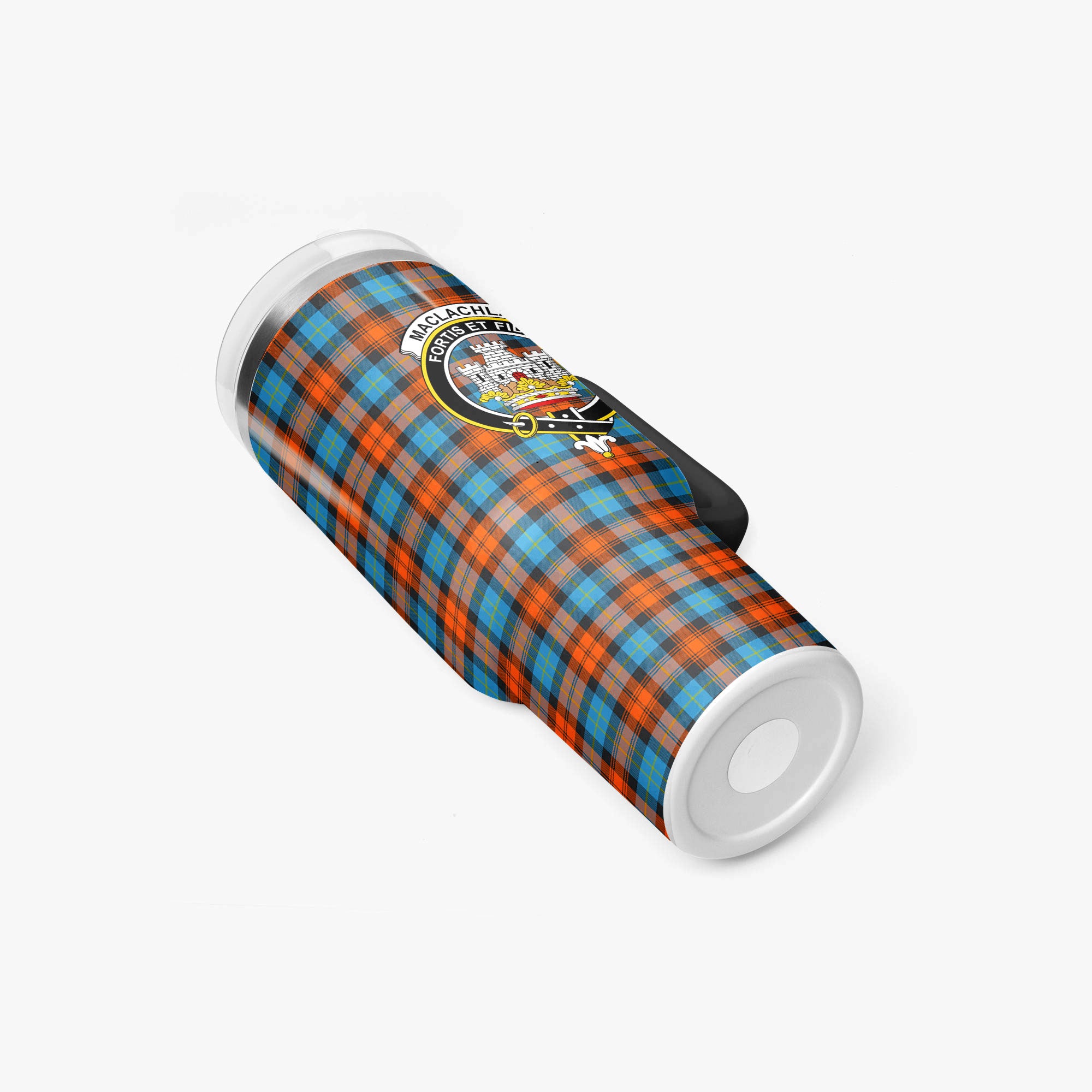MacLachlan Ancient Tartan Crest 40 oz Insulated Tumbler with Handle
