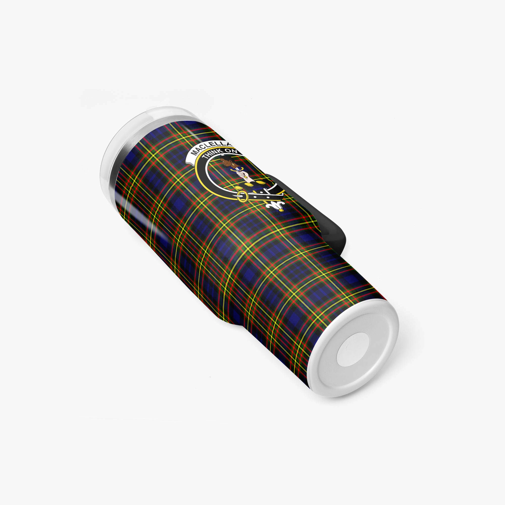 MacLellan Modern Tartan Crest 40 oz Insulated Tumbler with Handle
