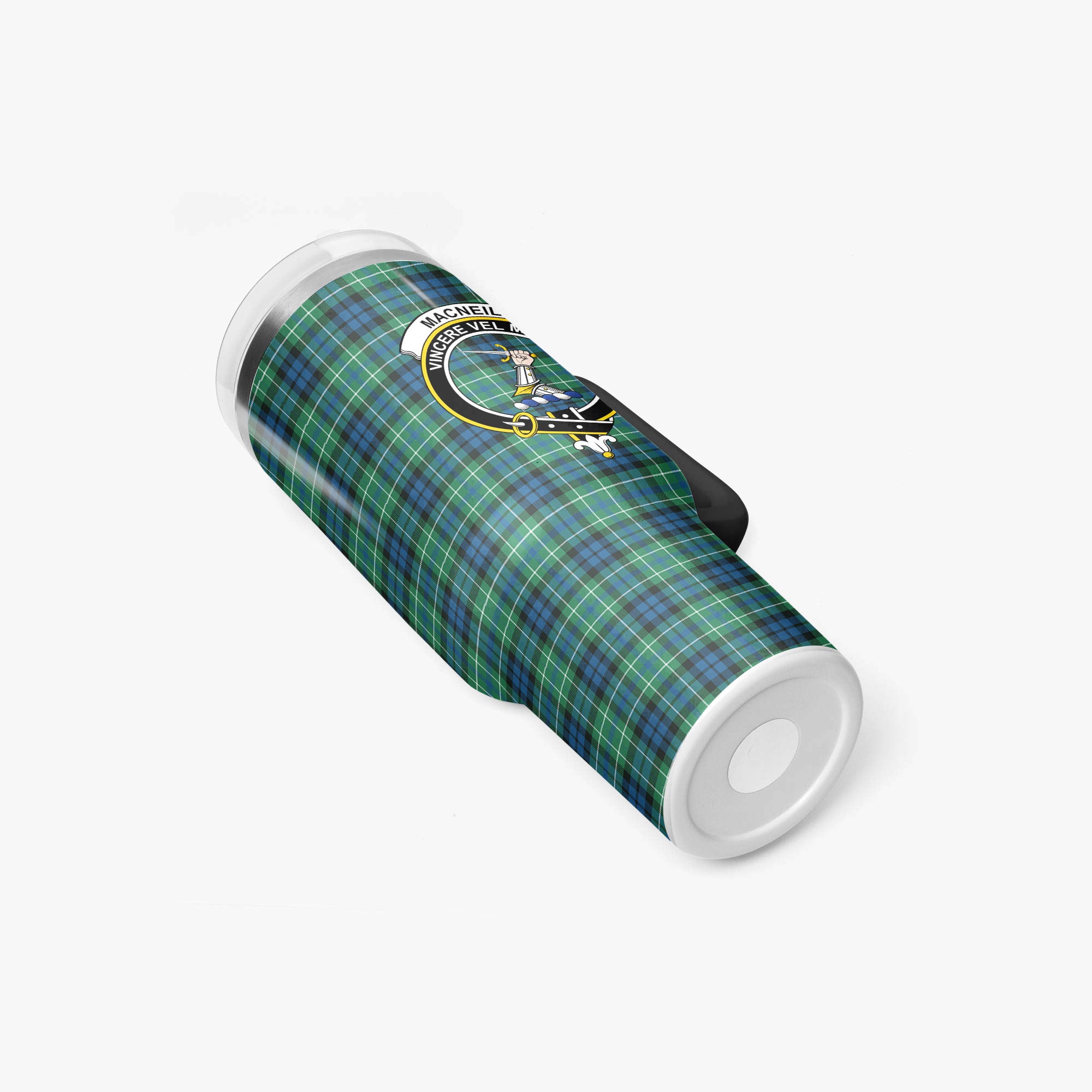 MacNeil of Colonsay Ancient Tartan Crest 40 oz Insulated Tumbler with Handle
