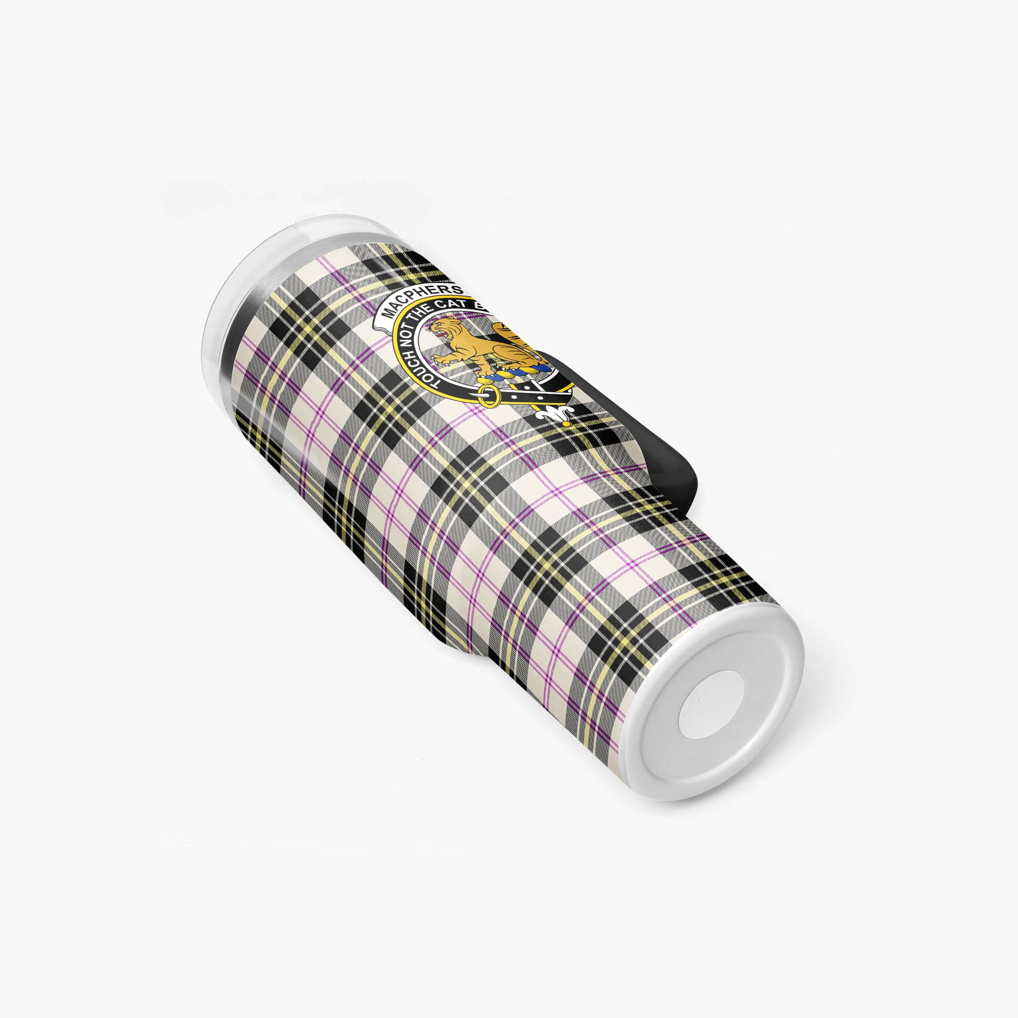 MacPherson Dress Ancient Tartan Crest 40 oz Insulated Tumbler with Handle