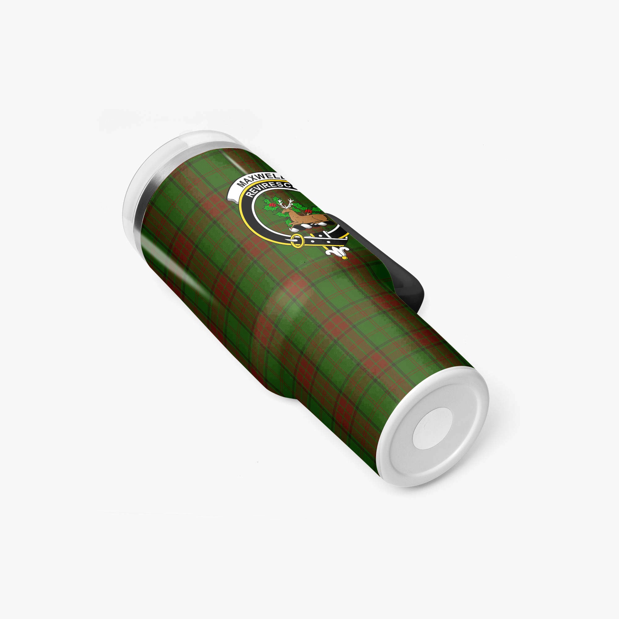 Maxwell Hunting Tartan Crest 40 oz Insulated Tumbler with Handle