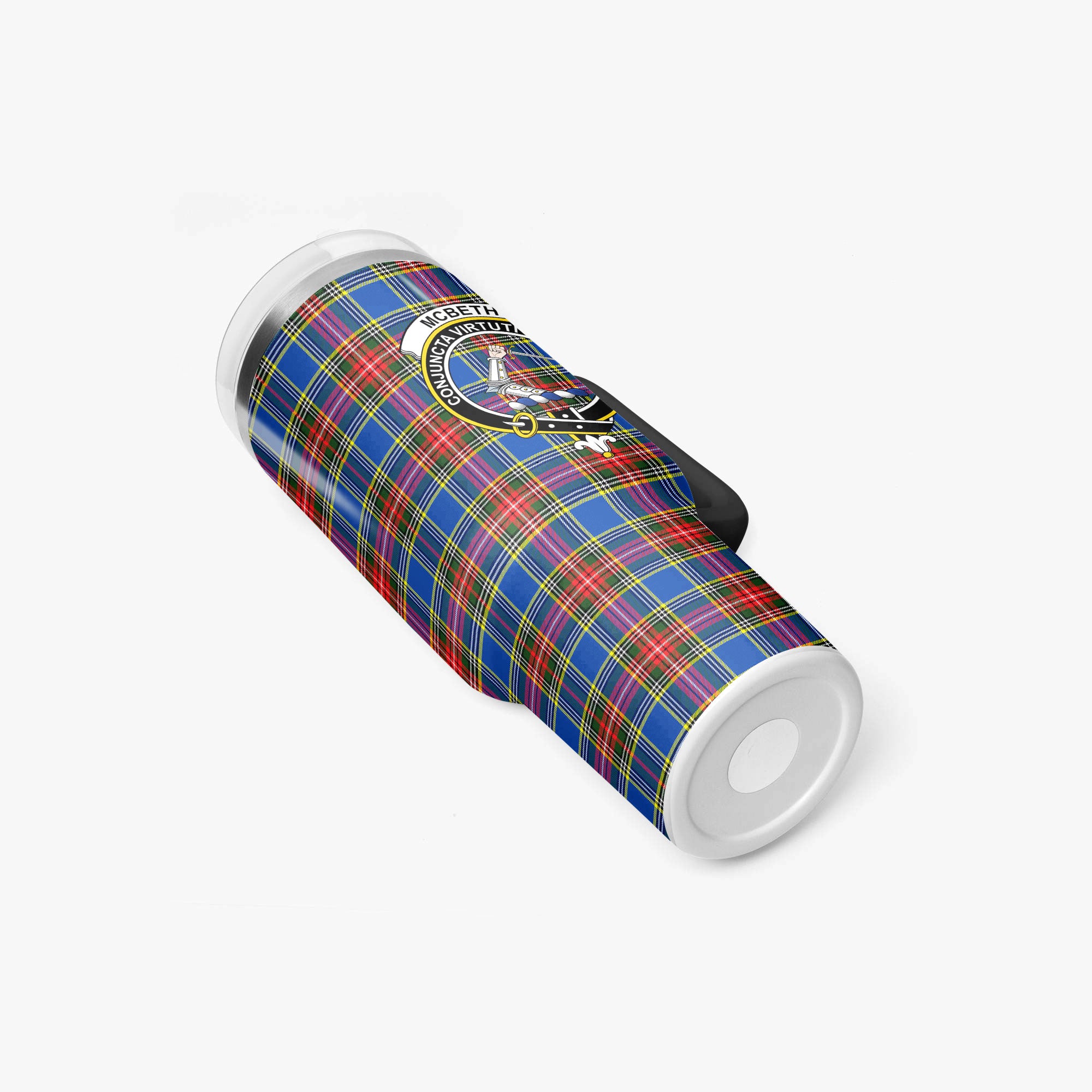 McBeth Modern Tartan Crest 40 oz Insulated Tumbler with Handle