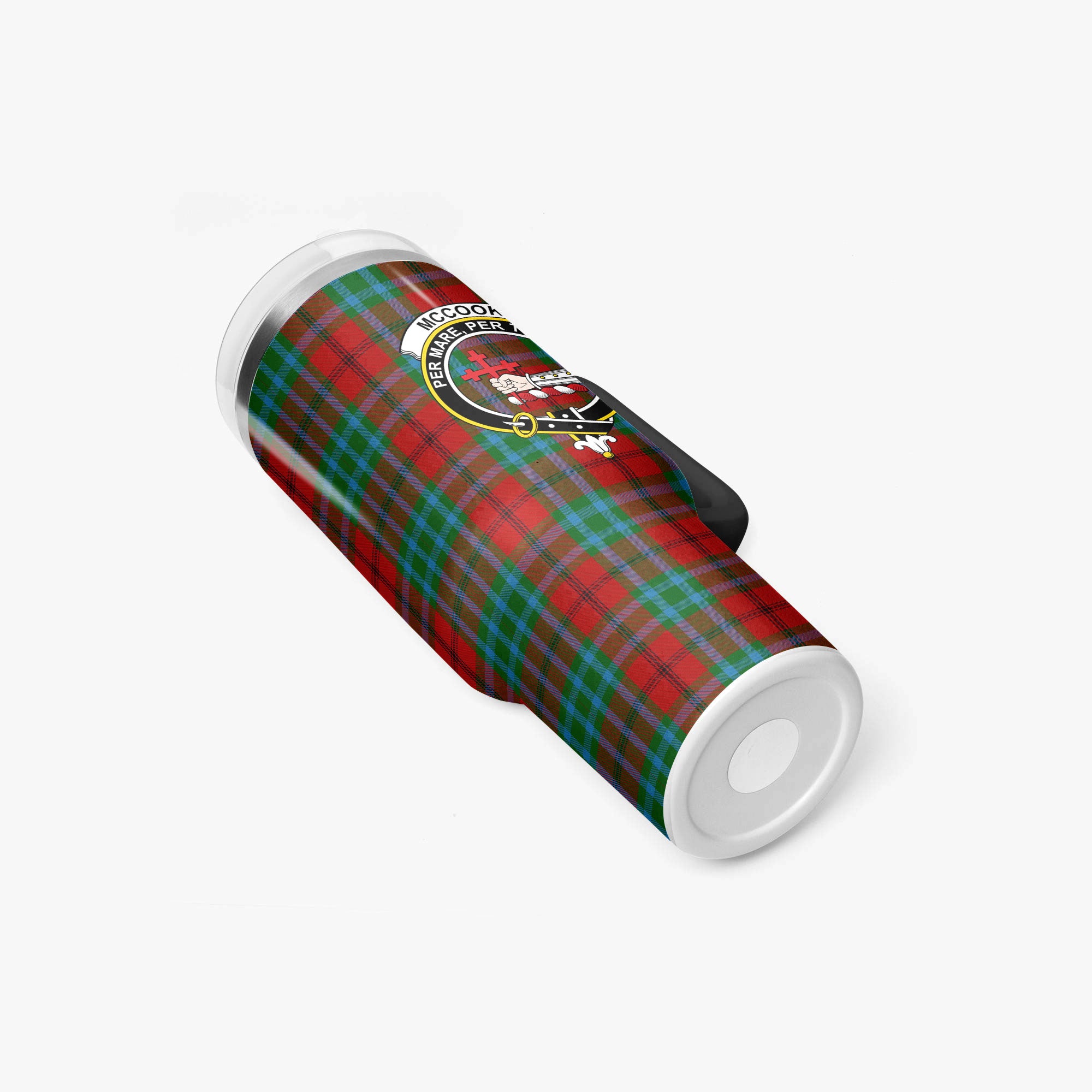 McCook Tartan Crest 40 oz Insulated Tumbler with Handle