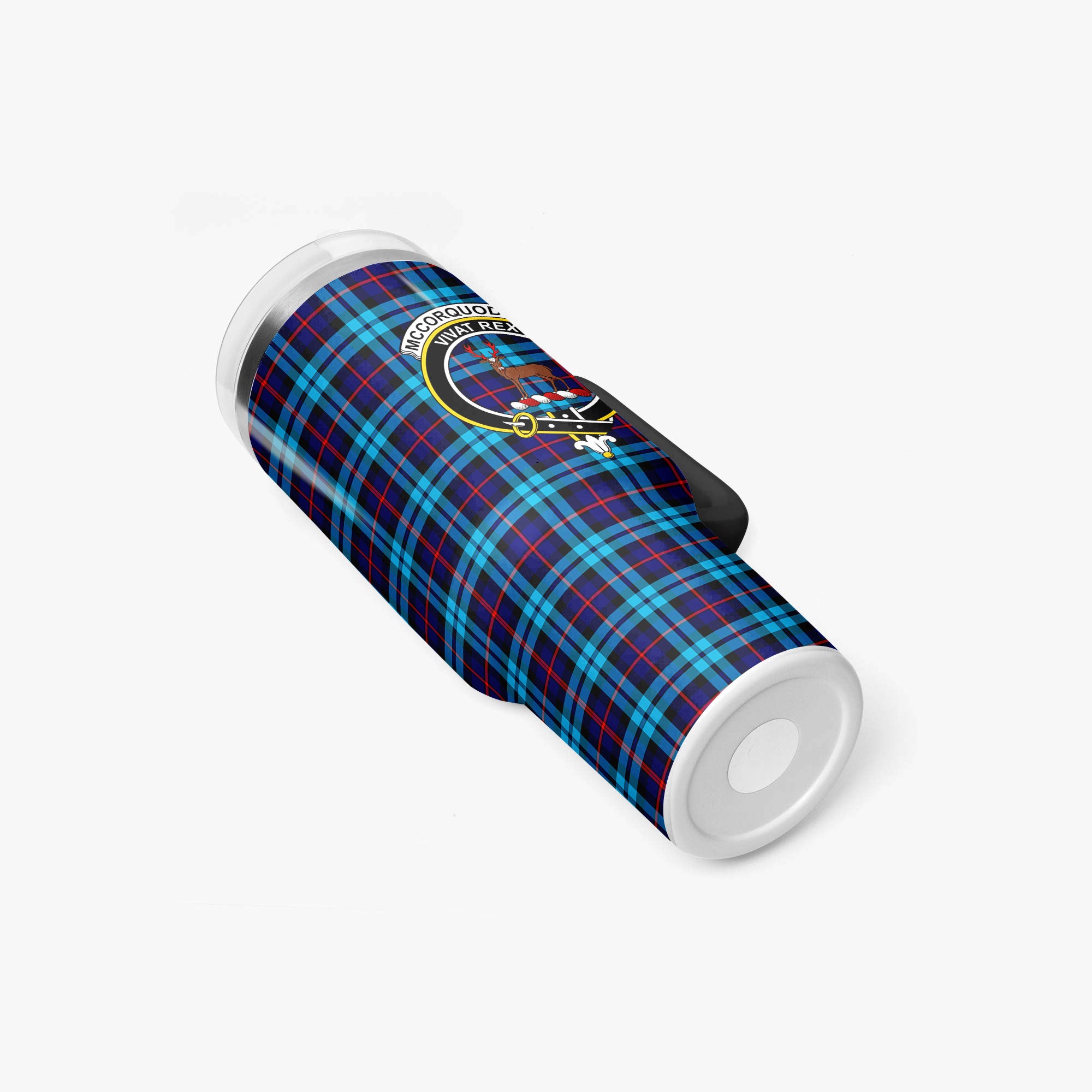 McCorquodale Tartan Crest 40 oz Insulated Tumbler with Handle