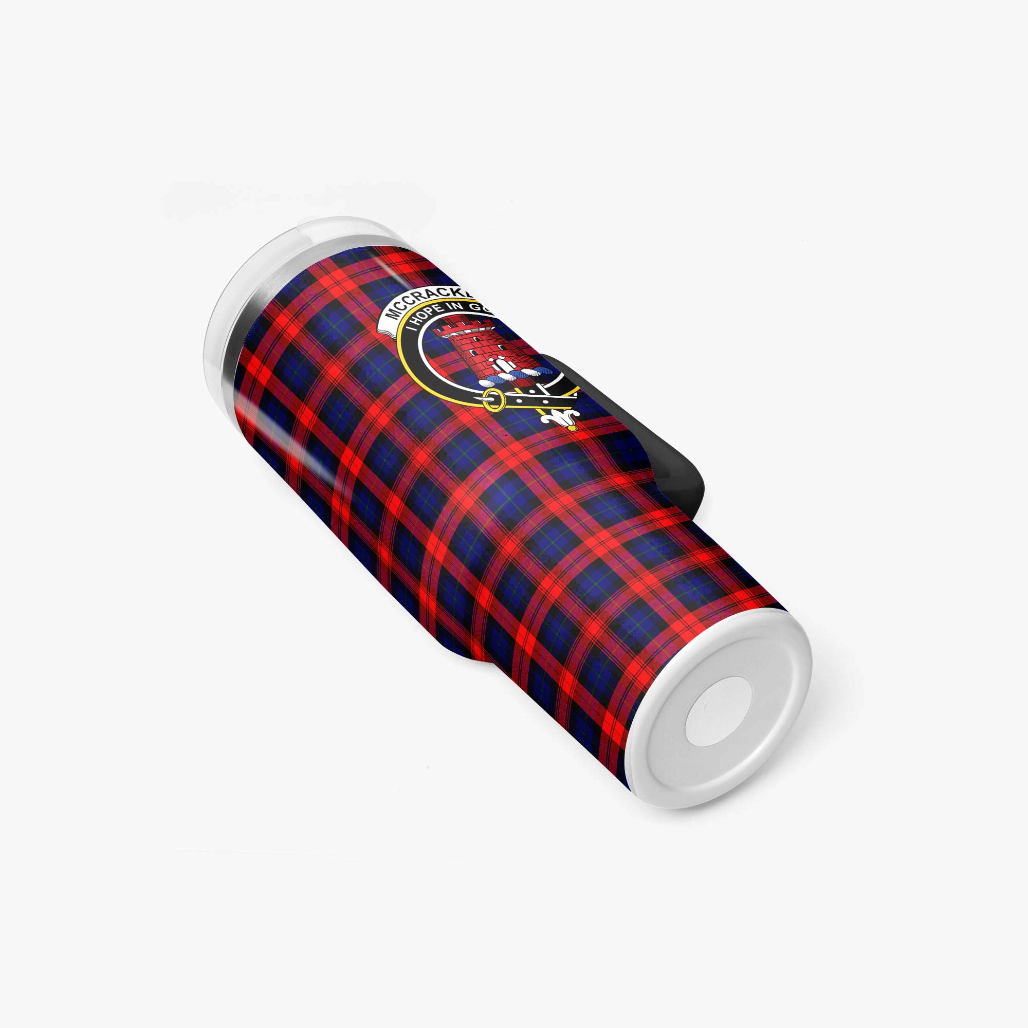 McCracken Tartan Crest 40 oz Insulated Tumbler with Handle