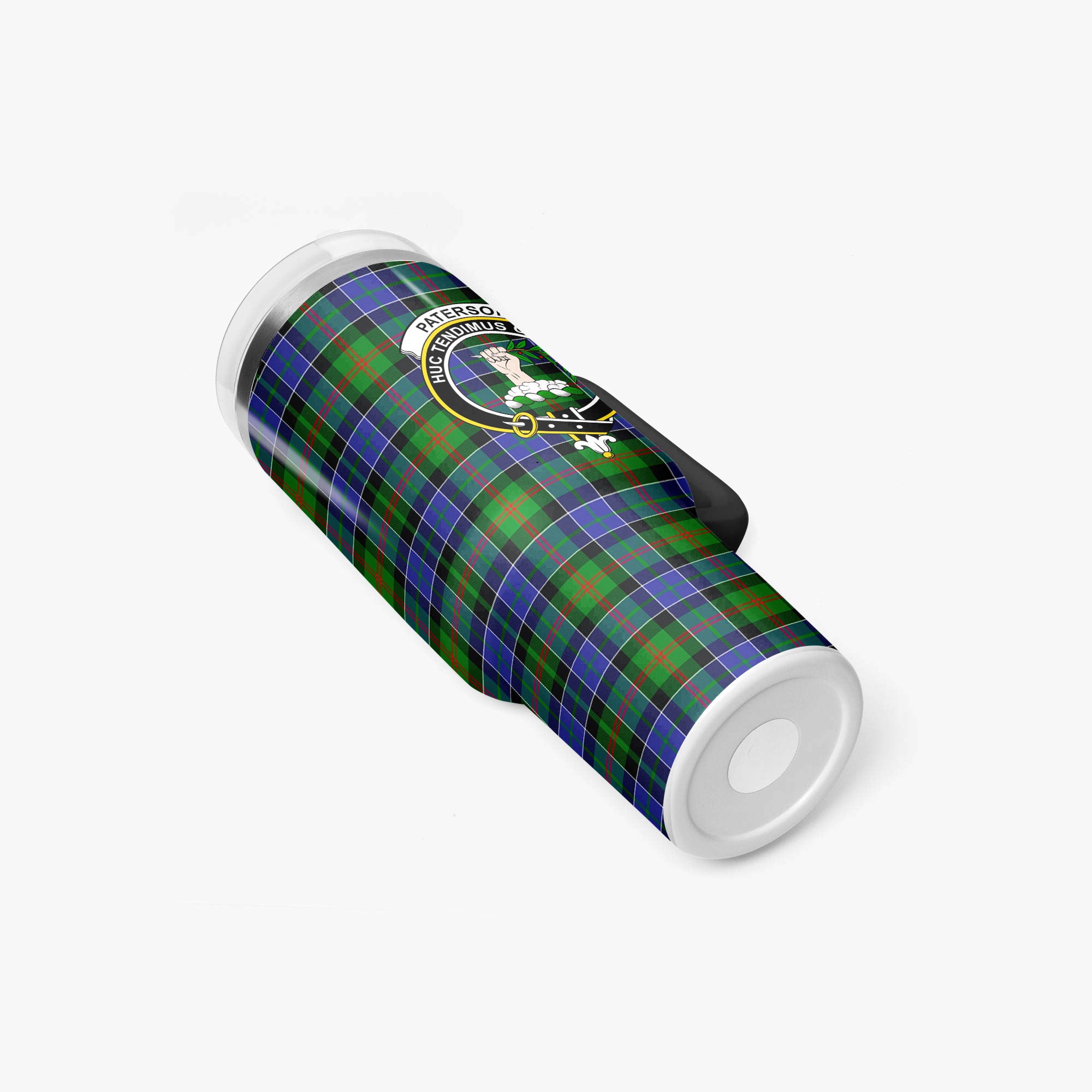 Paterson Tartan Crest 40 oz Insulated Tumbler with Handle