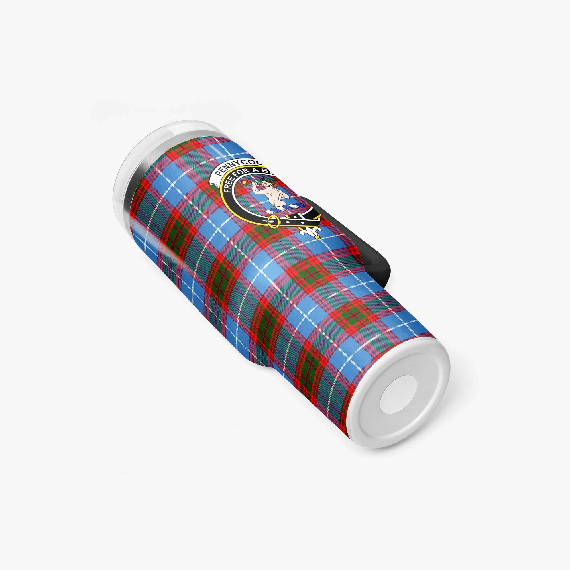 Pennycook Tartan Crest 40 oz Insulated Tumbler with Handle