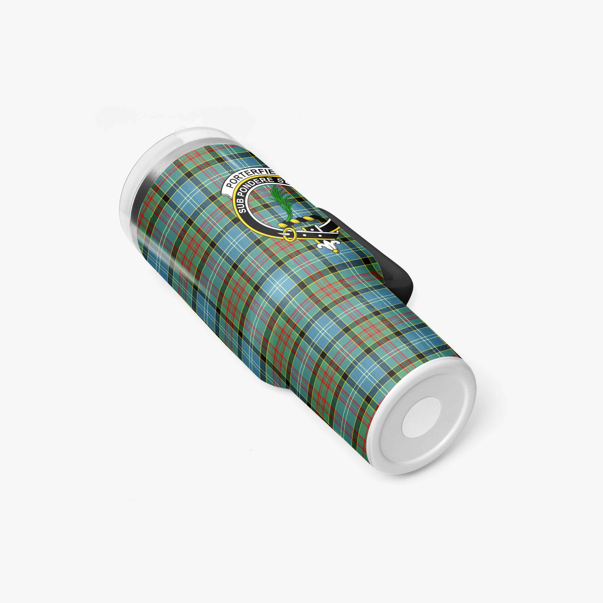 Porterfield Tartan Crest 40 oz Insulated Tumbler with Handle