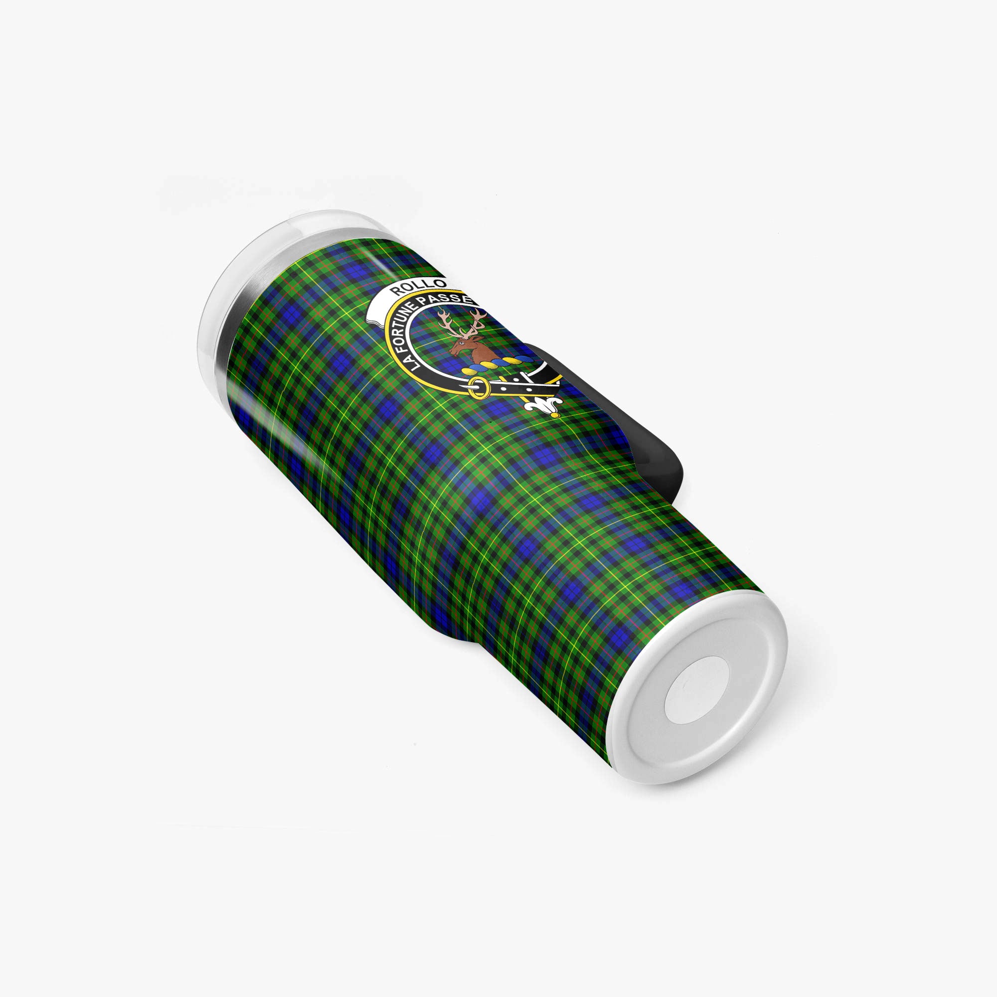 Rollo Modern Tartan Crest 40 oz Insulated Tumbler with Handle